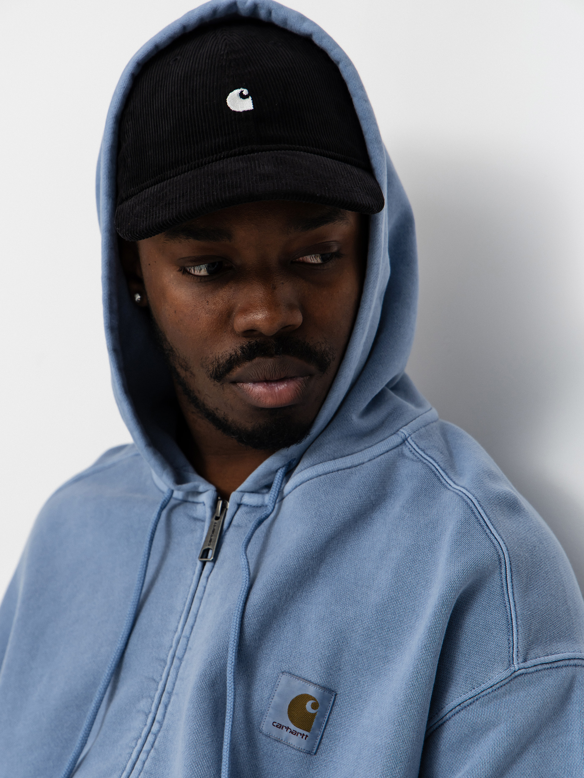 Bluza z kapturem Carhartt WIP Nelson ZHD (gentle blue)