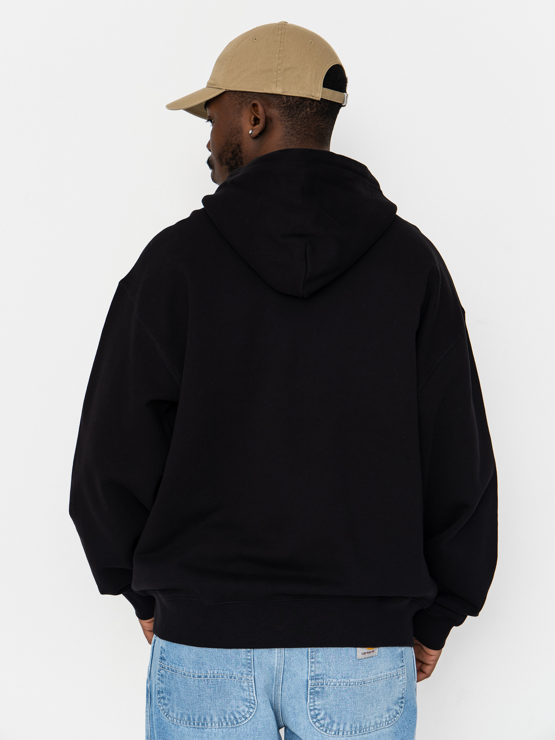 Bluza z kapturem Carhartt WIP WIP Label ZHD (black)