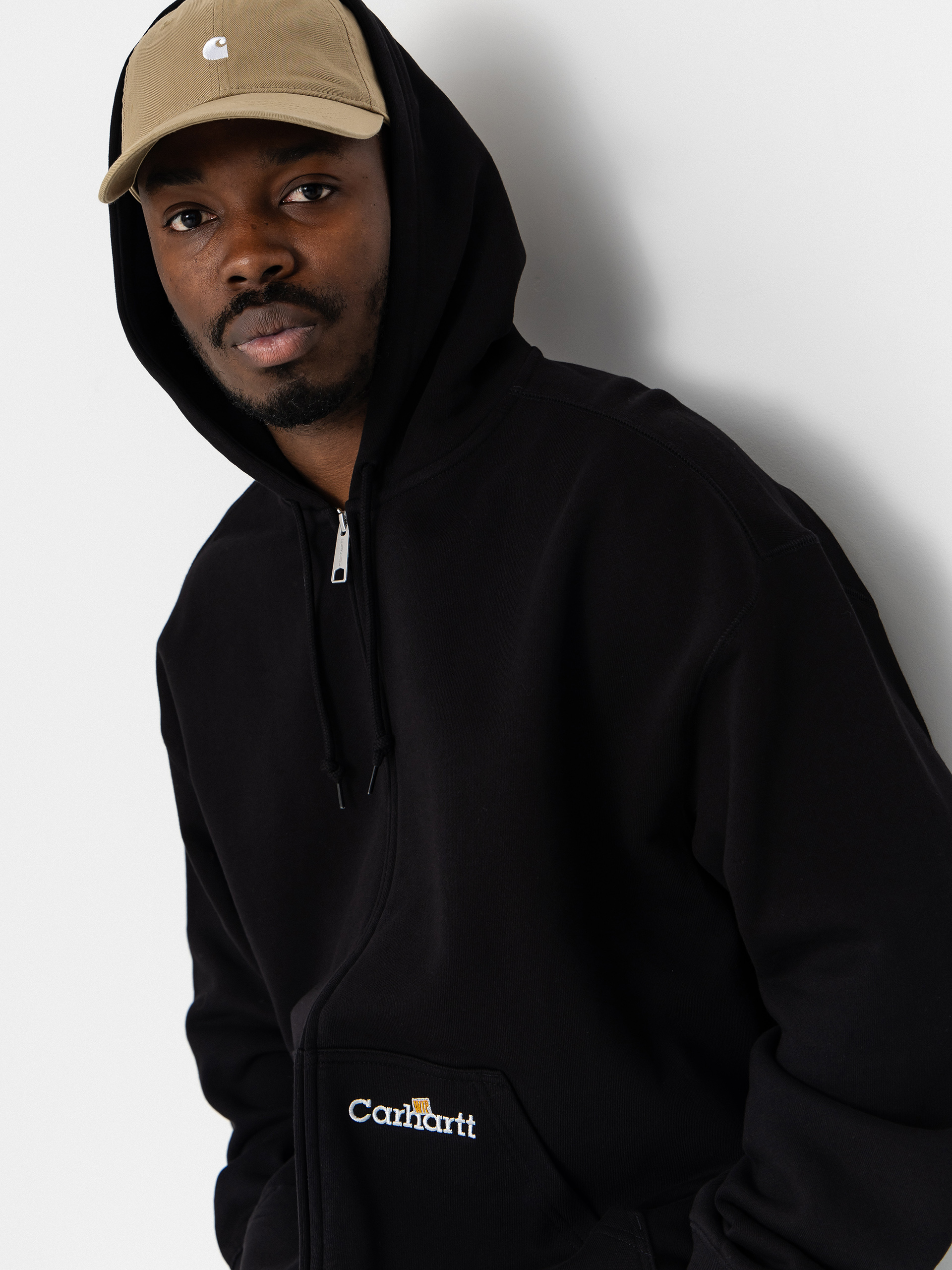 Bluza z kapturem Carhartt WIP WIP Label ZHD (black)