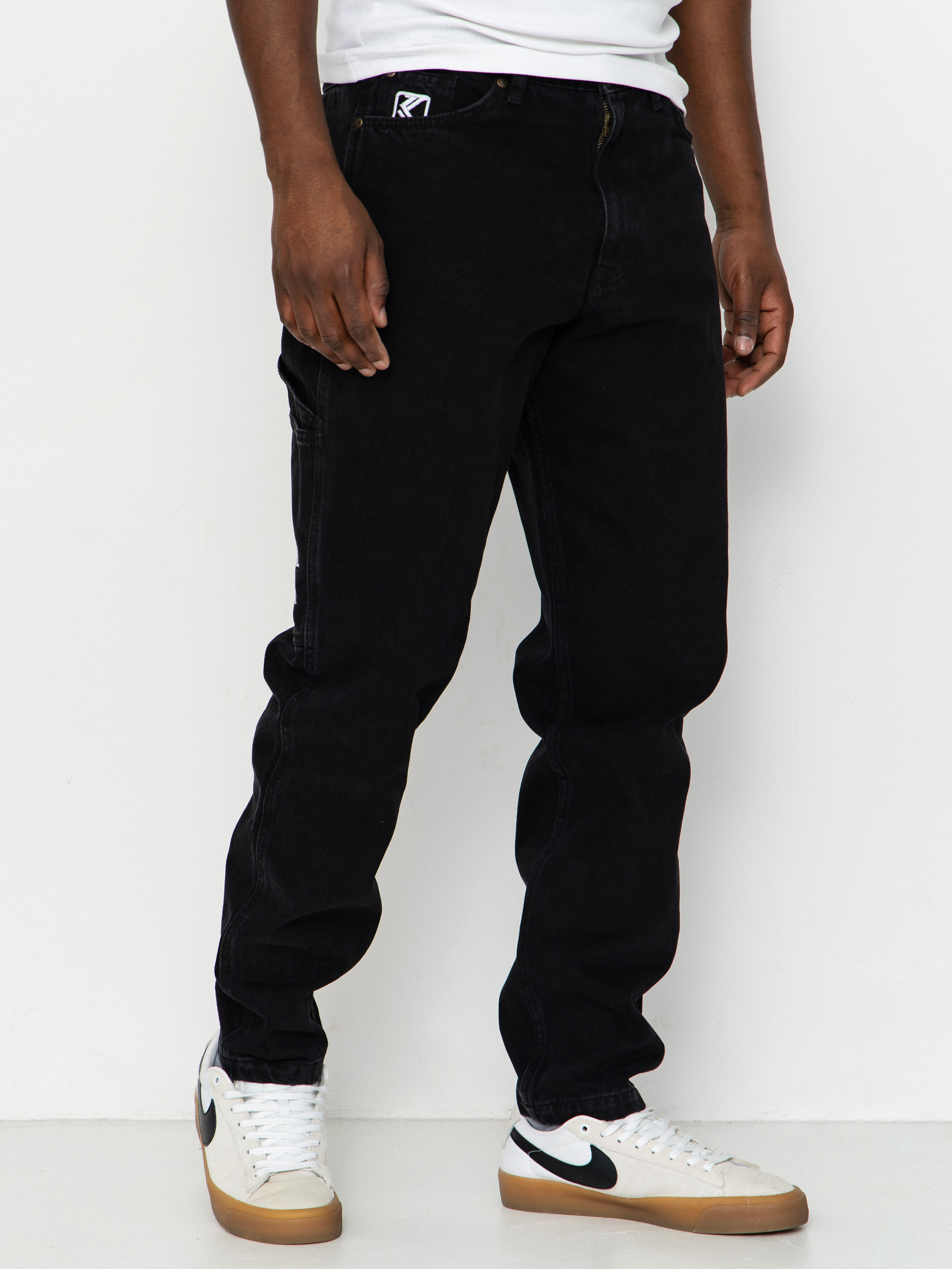 Spodnie Karl Kani Retro Tapered Workwear Denim (vintage black)