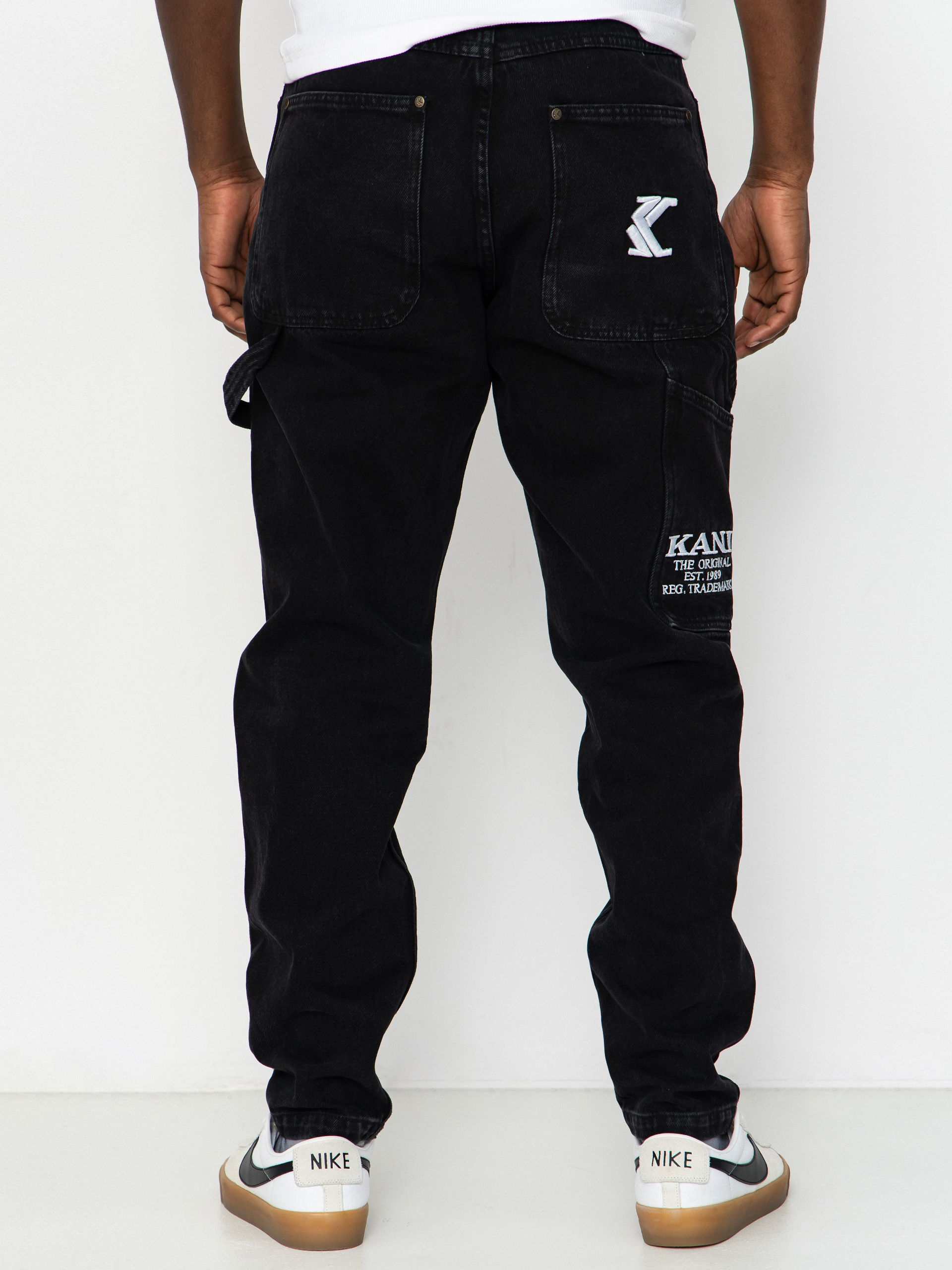 Spodnie Karl Kani Retro Tapered Workwear Denim (vintage black)