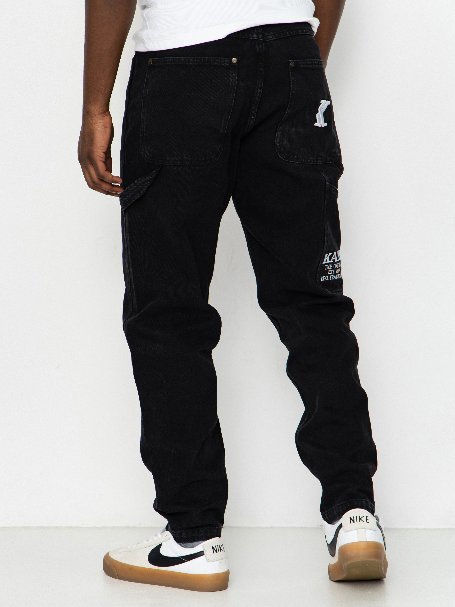 Spodnie Karl Kani Retro Tapered Workwear Denim (vintage black)