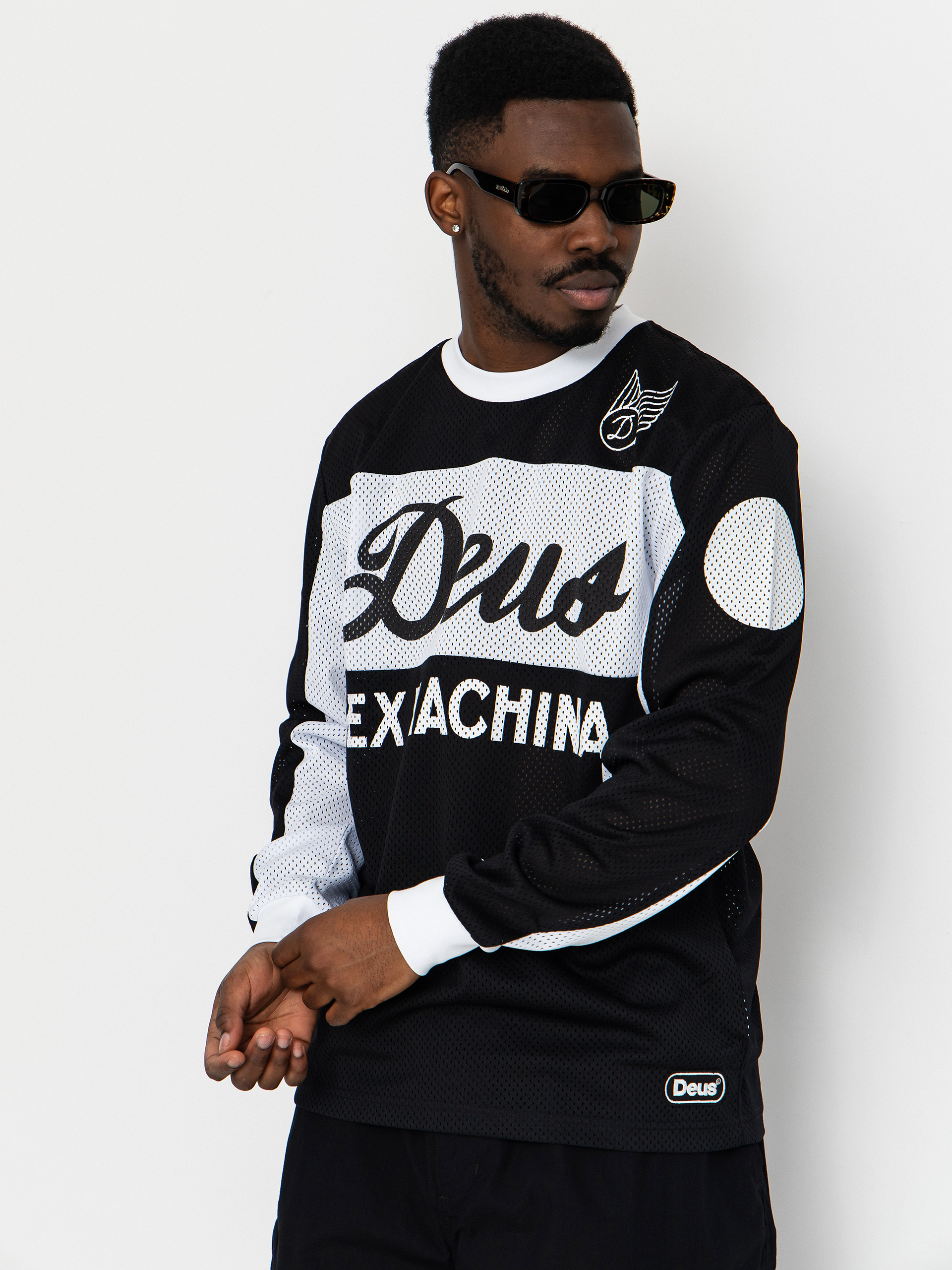 Longsleeve Deus Ex Machina Saber Moto Jersey (black)