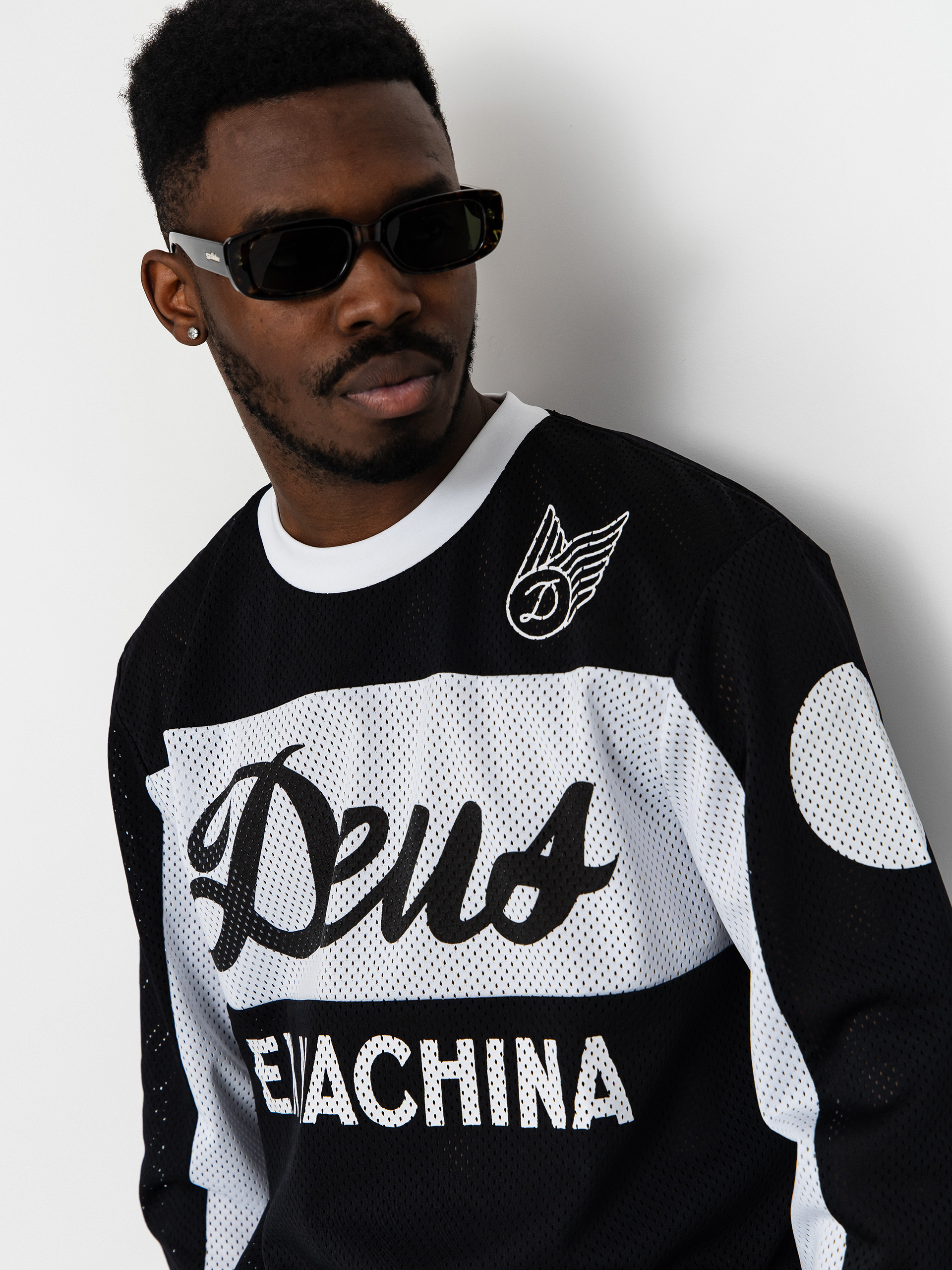 Longsleeve Deus Ex Machina Saber Moto Jersey (black)