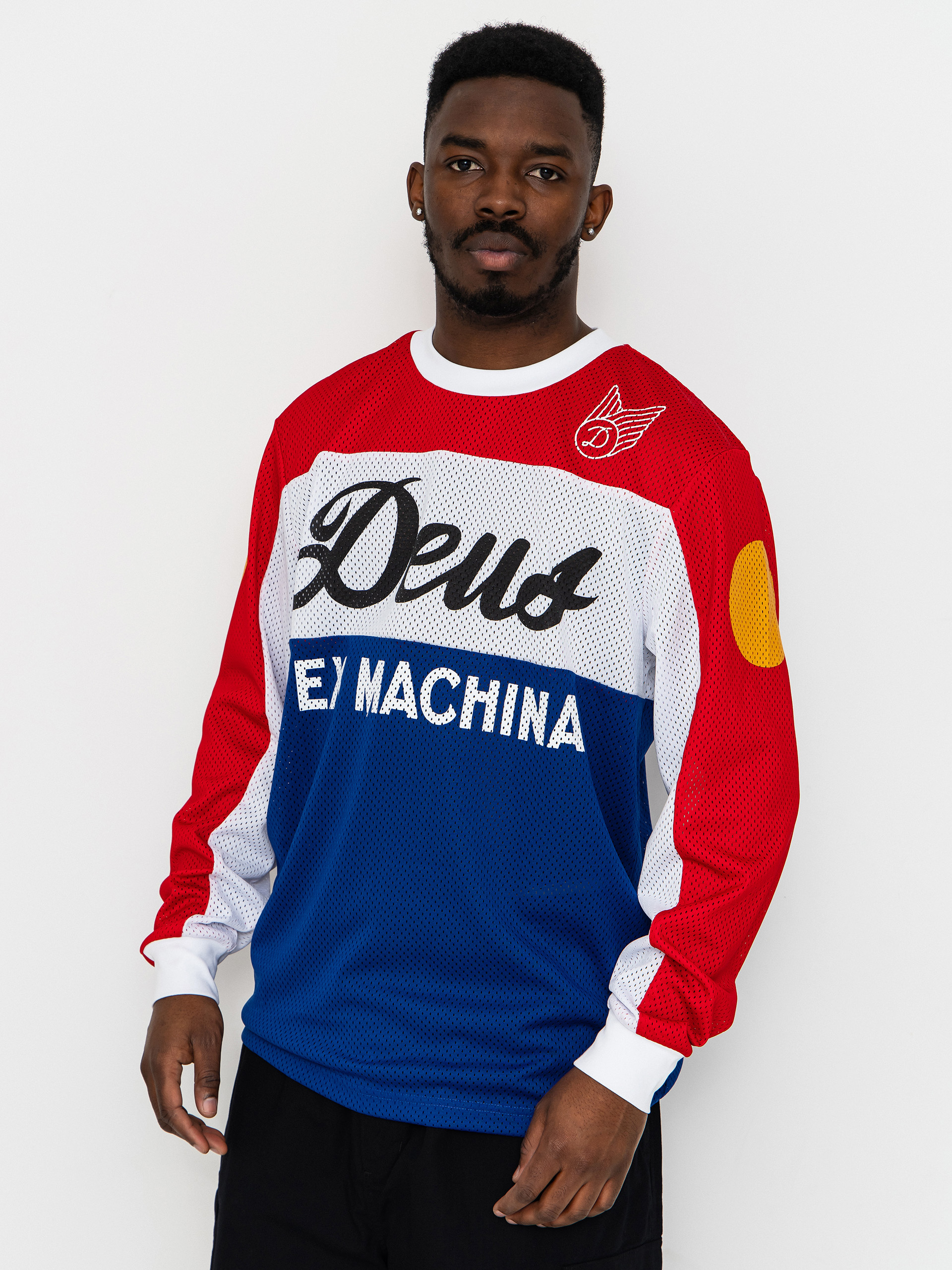 Longsleeve Deus Ex Machina Saber Moto Jersey (tri colour)
