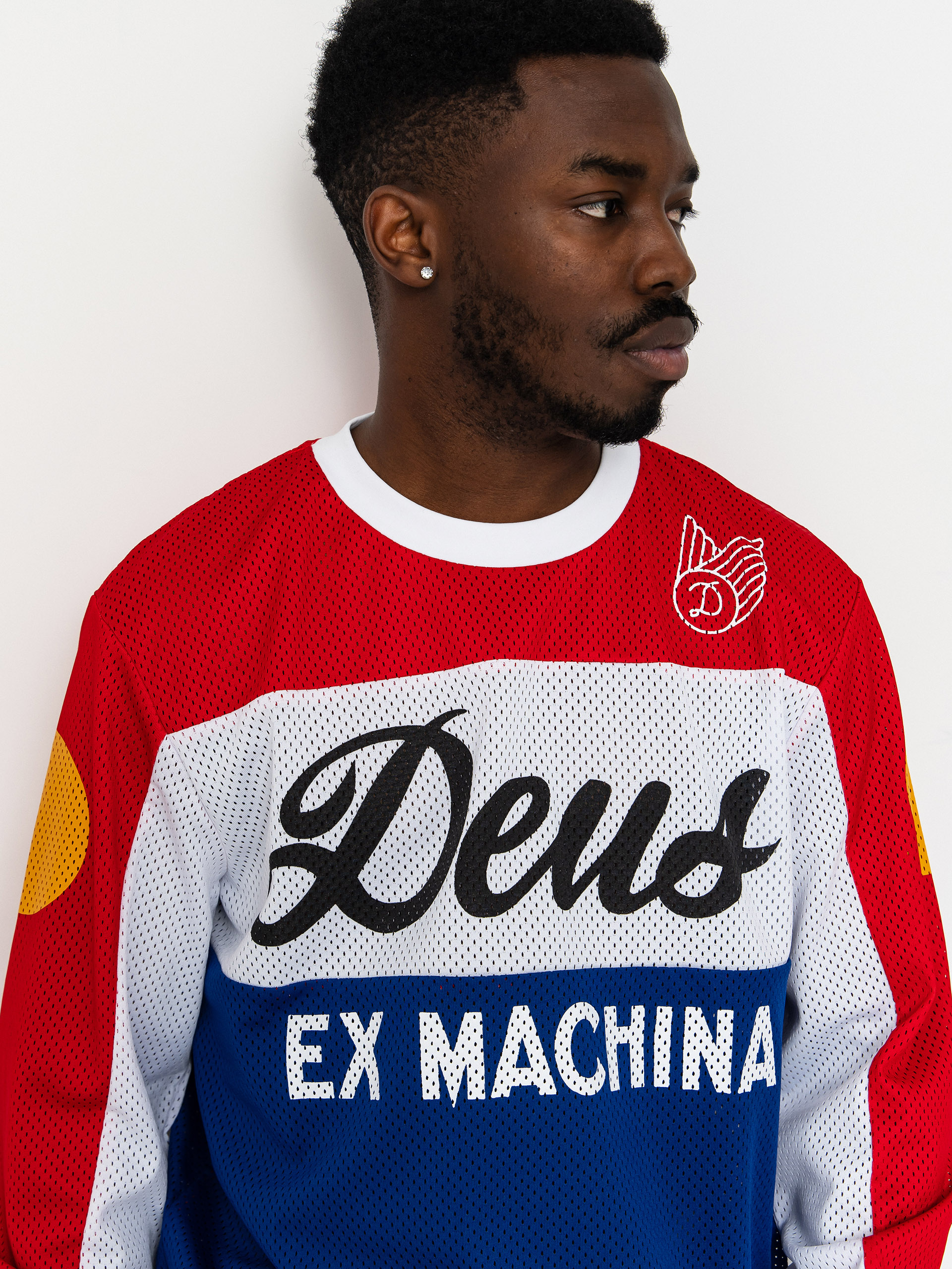 Longsleeve Deus Ex Machina Saber Moto Jersey (tri colour)