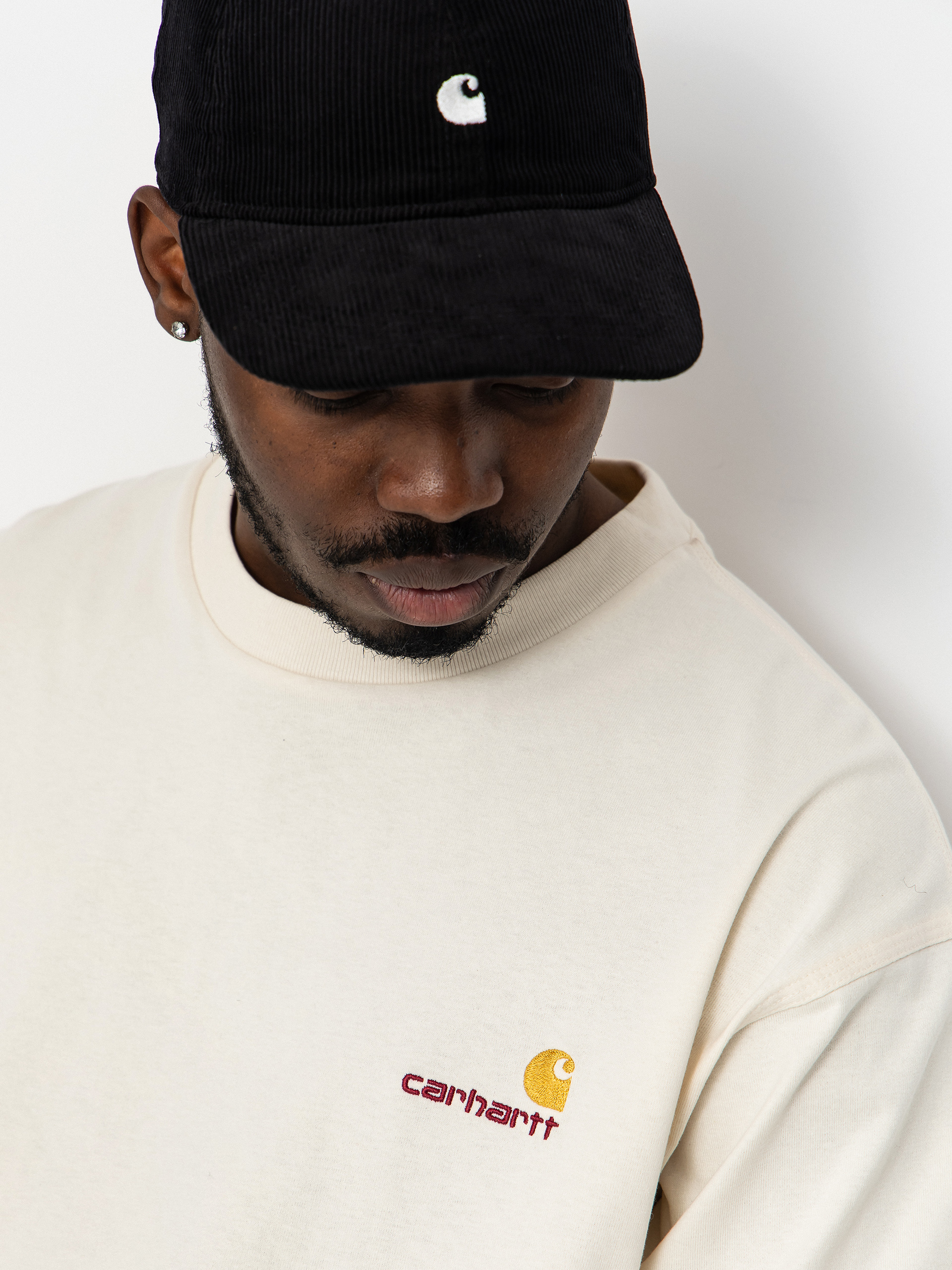 Longsleeve Carhartt WIP American Script (natural)