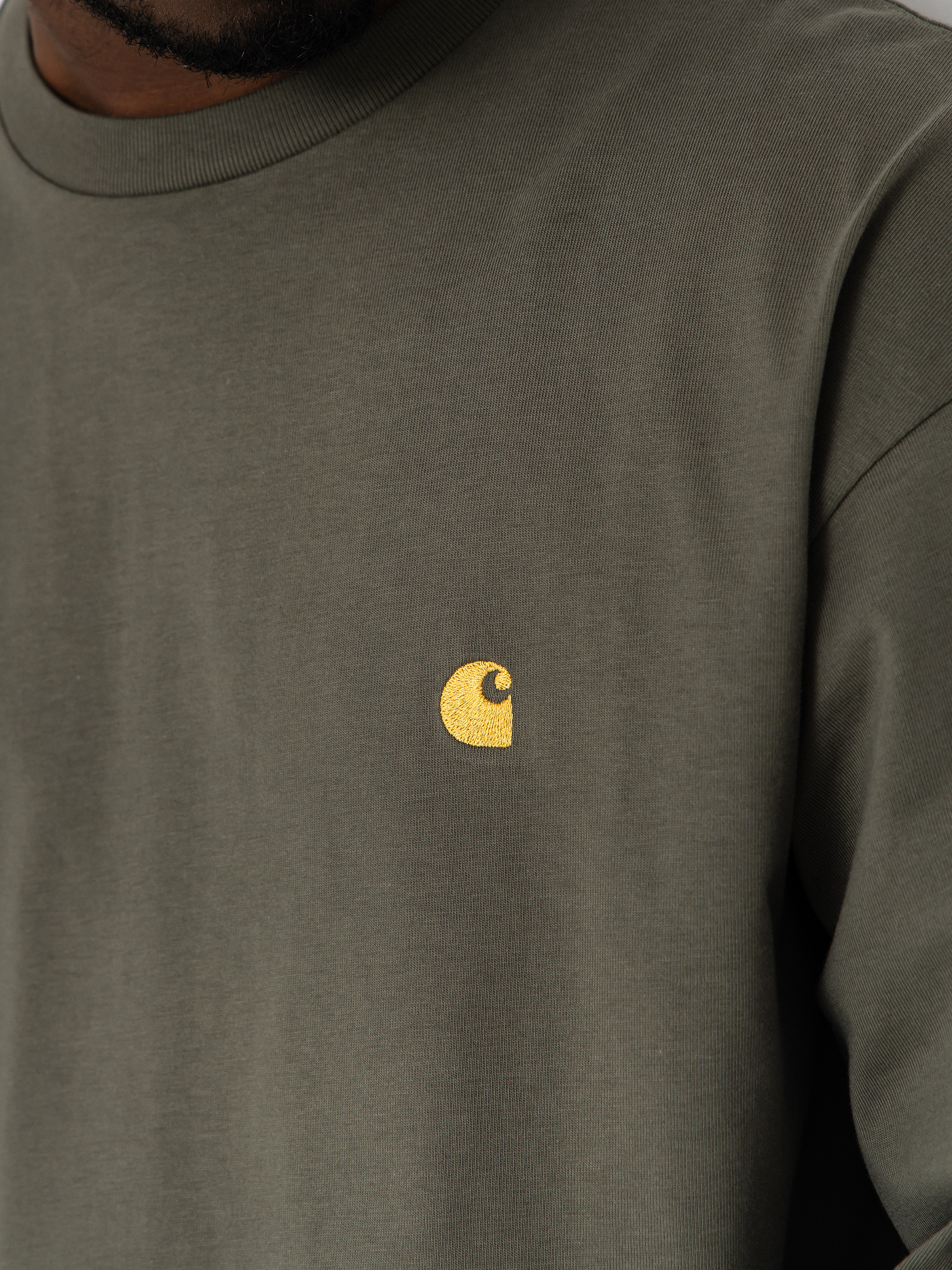 Longsleeve Carhartt WIP Chase (leaf/gold)