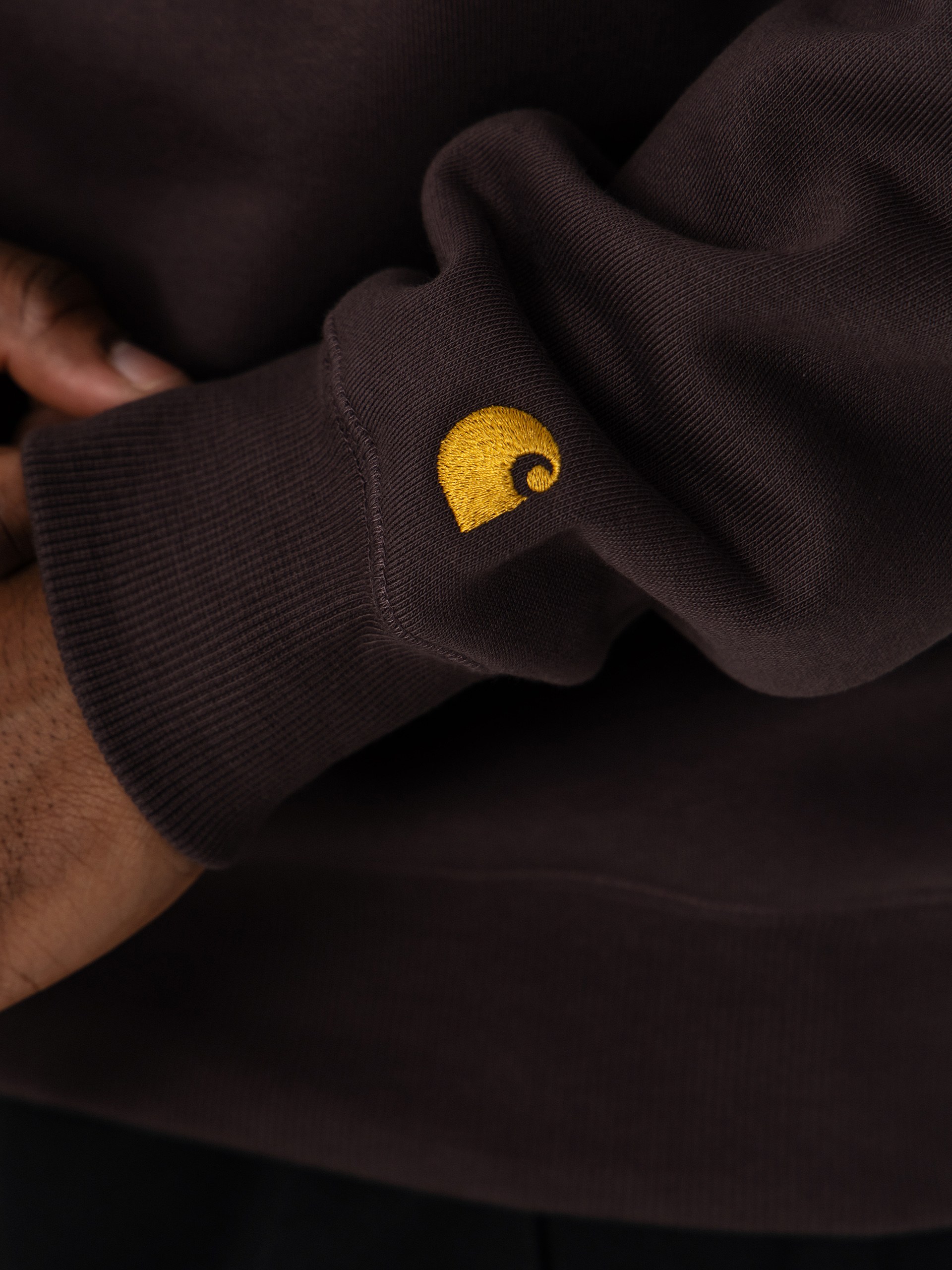 Bluza Carhartt WIP Chase (shale/gold)