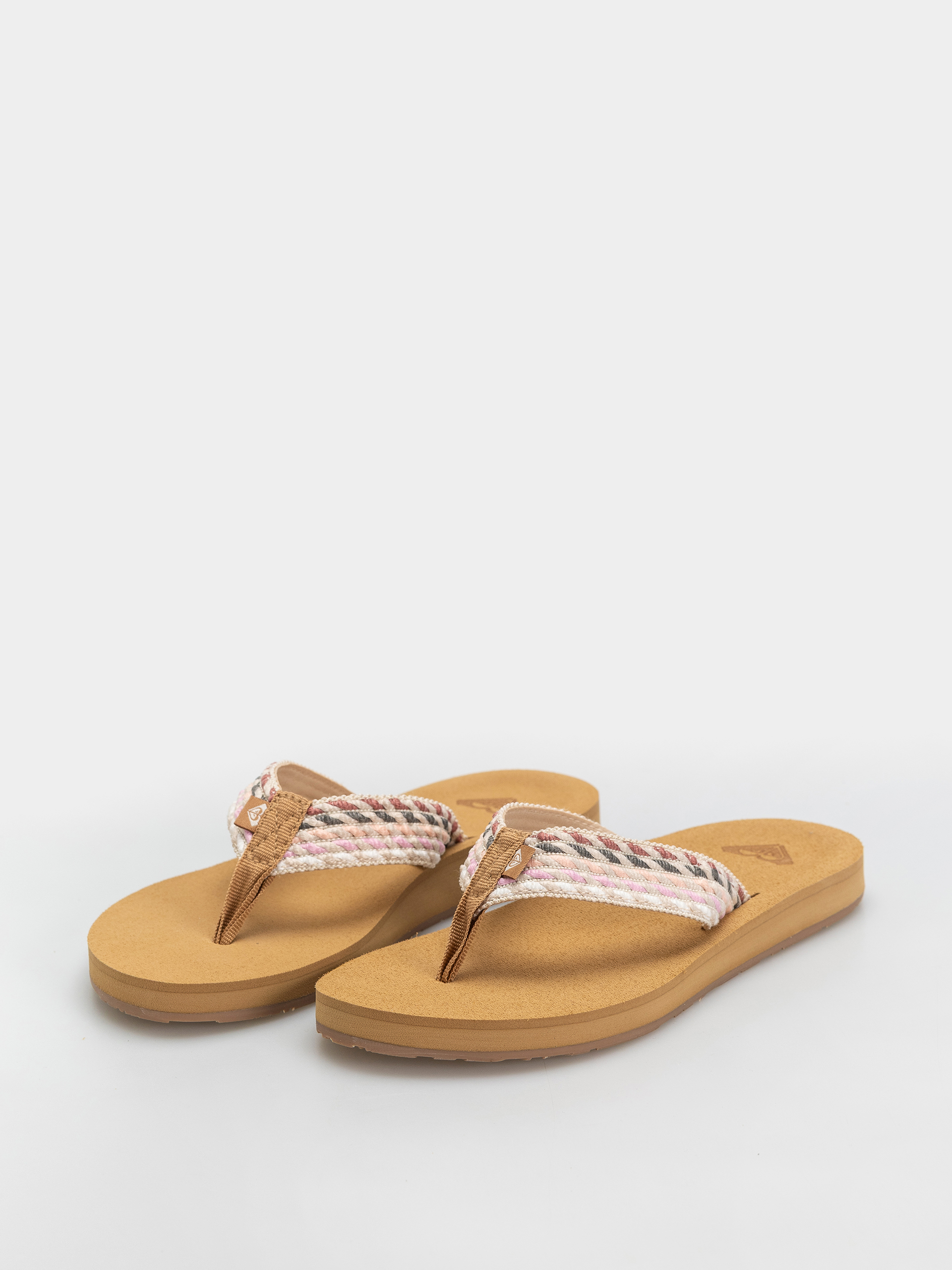 Japonki Roxy Porto Rope Wmn (natural/crazy pink)
