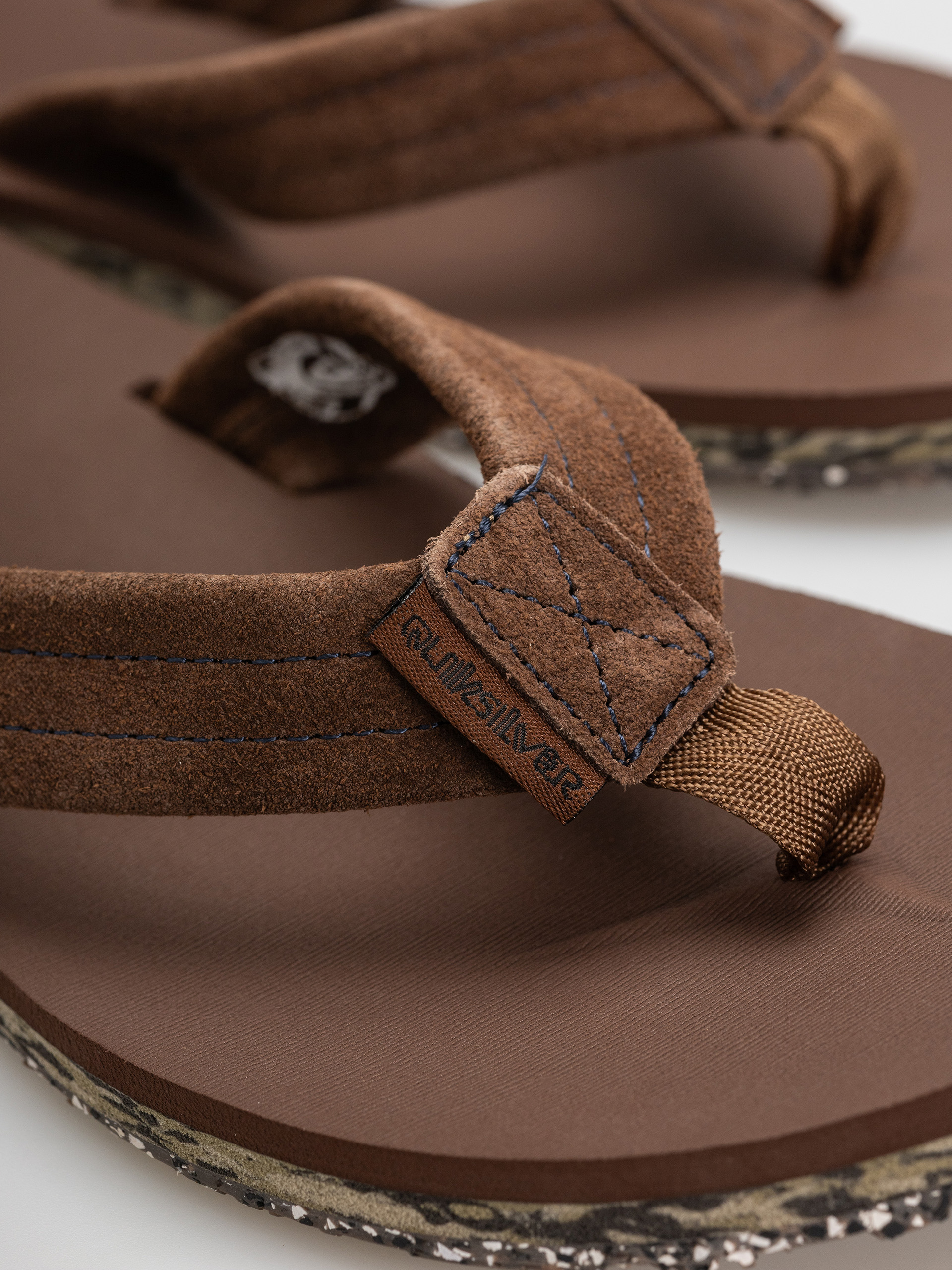 Japonki Quiksilver Carver Suede Recycled (brown)