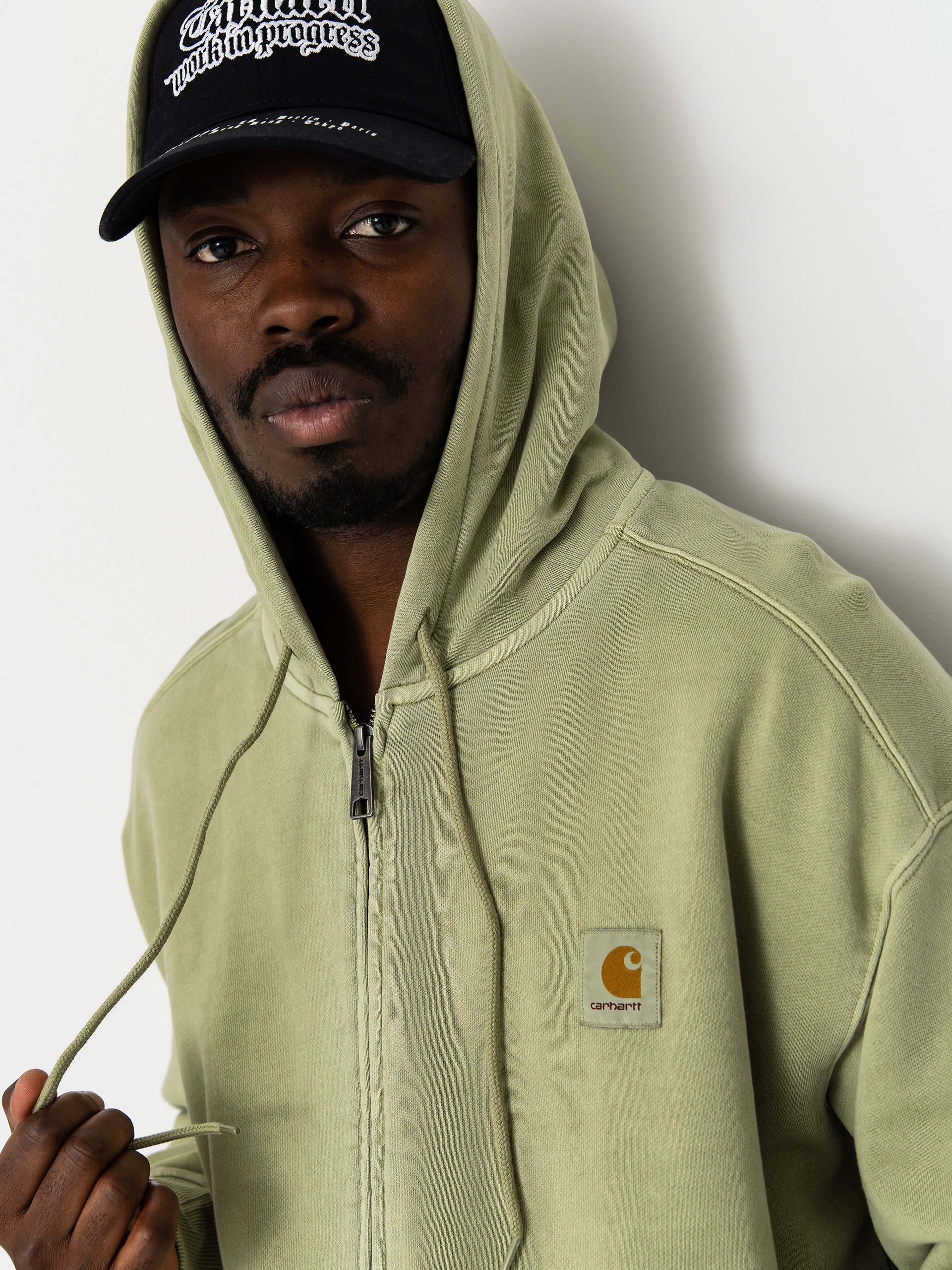 Bluza z kapturem Carhartt WIP Nelson ZHD (gentle green)