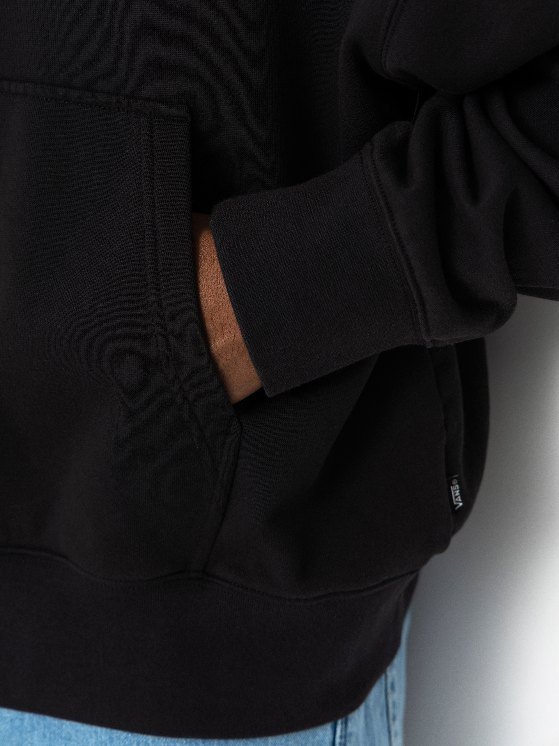 Bluza z kapturem Vans Stacked Hi HD (black/white)