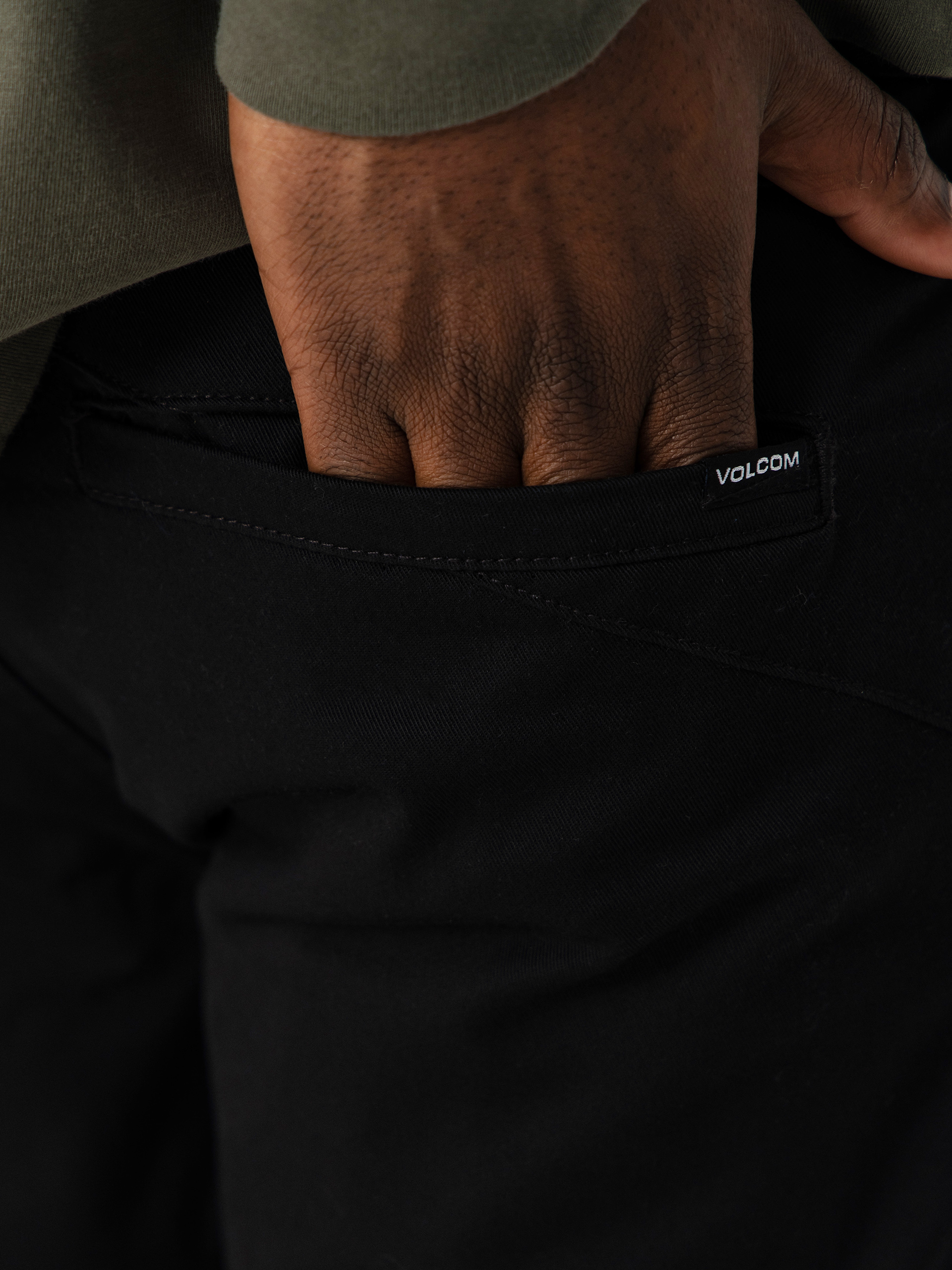 Spodnie Volcom Frickin Modern Stret (black)