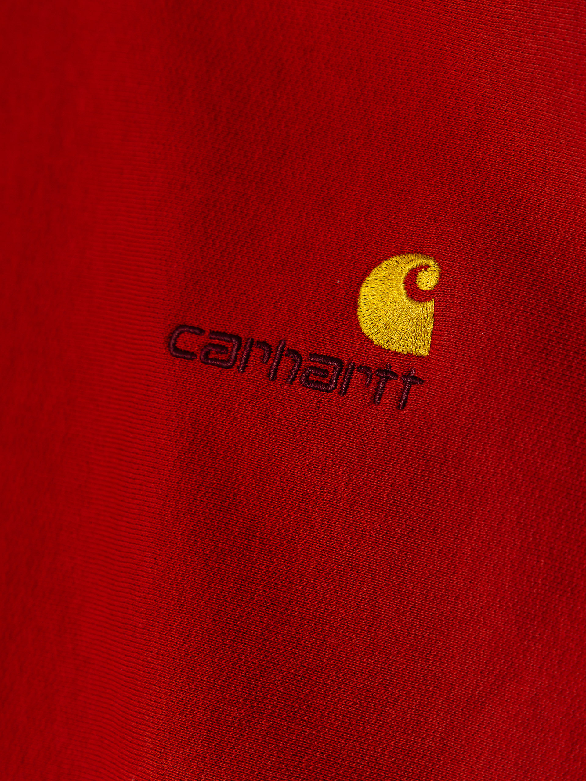 Bluza z kapturem Carhartt WIP American Script HD (oxide red)
