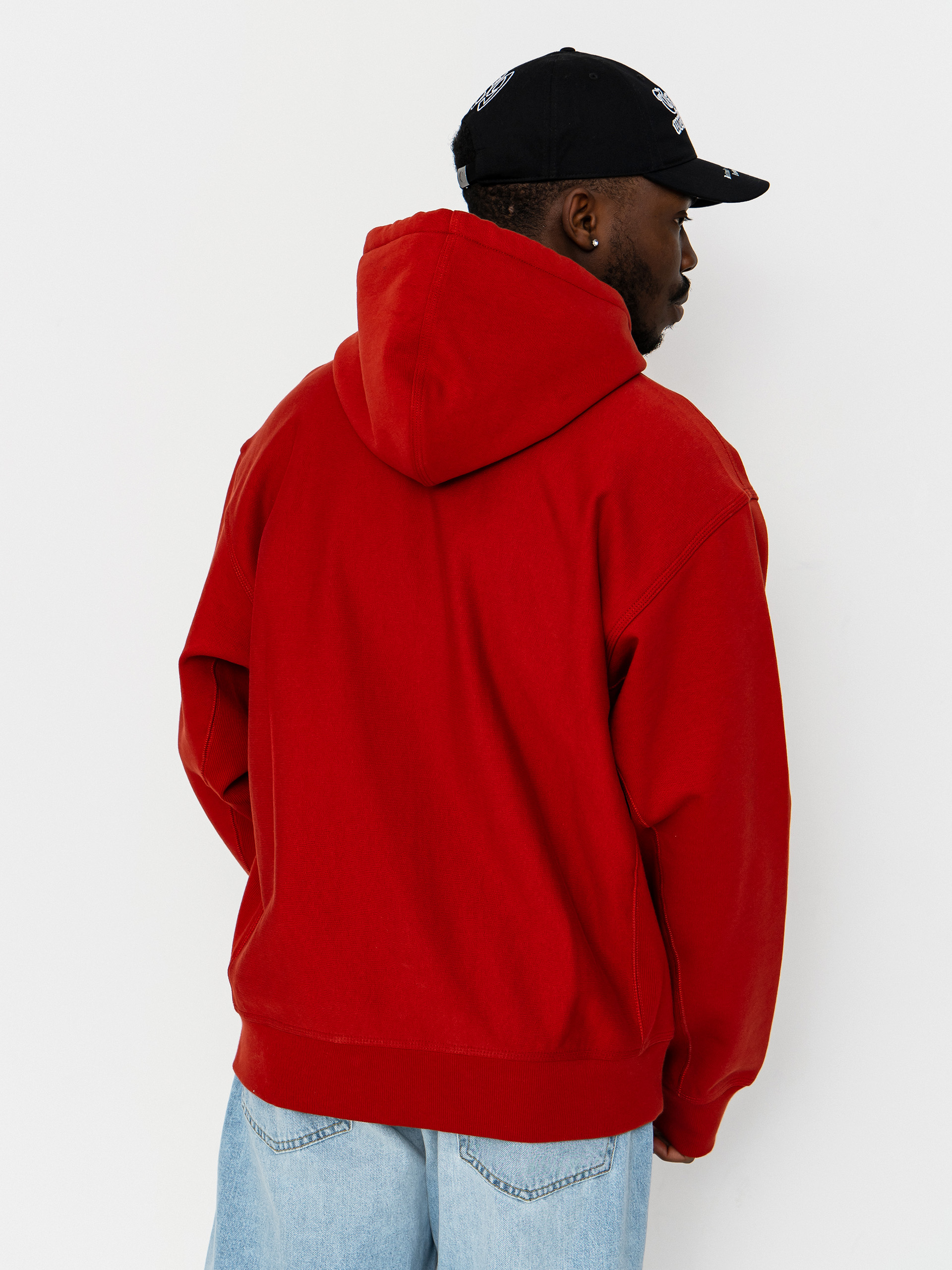 Bluza z kapturem Carhartt WIP American Script HD (oxide red)