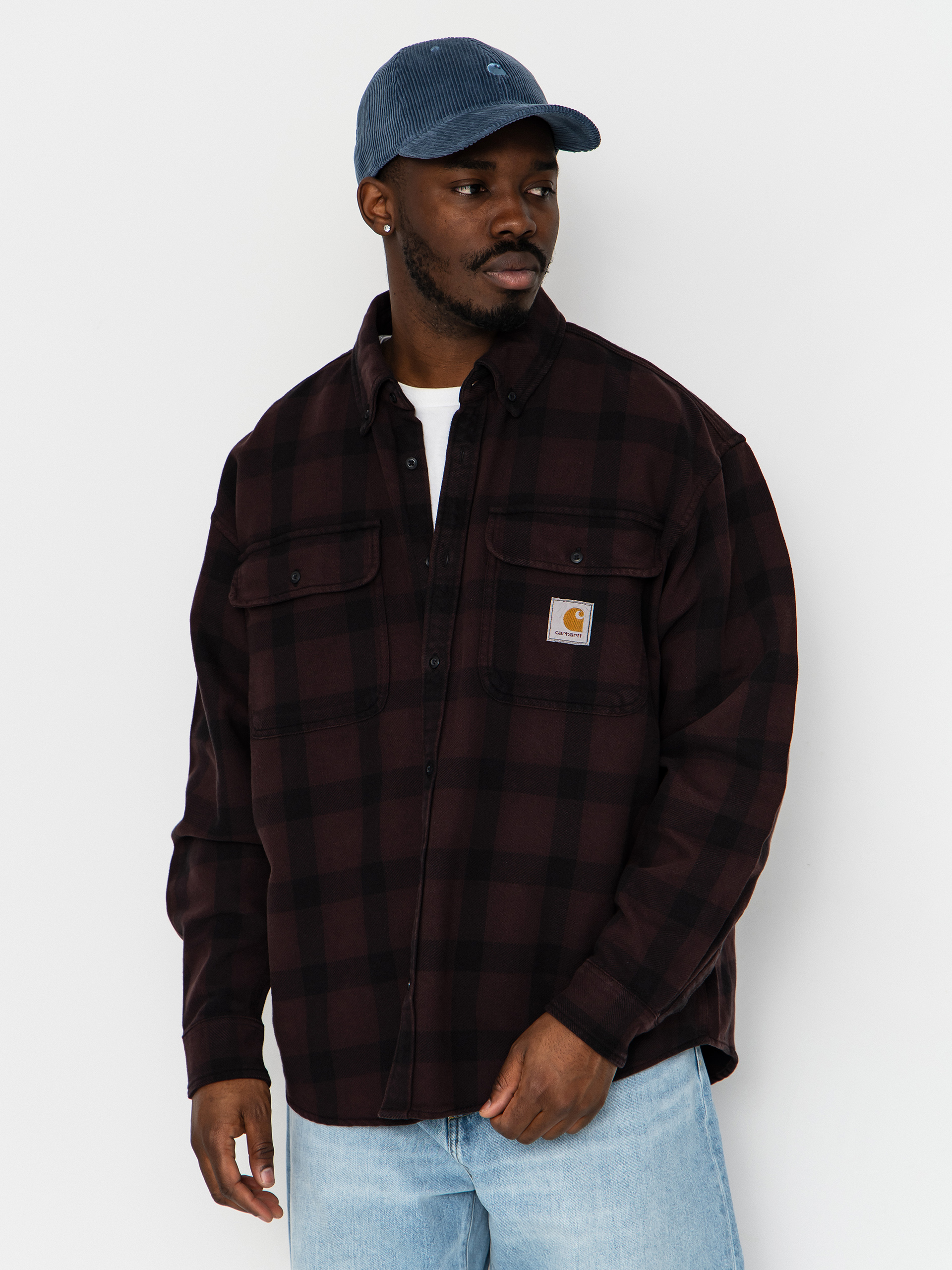 Koszula Carhartt WIP Edmands (edmands check/natural/palisander)