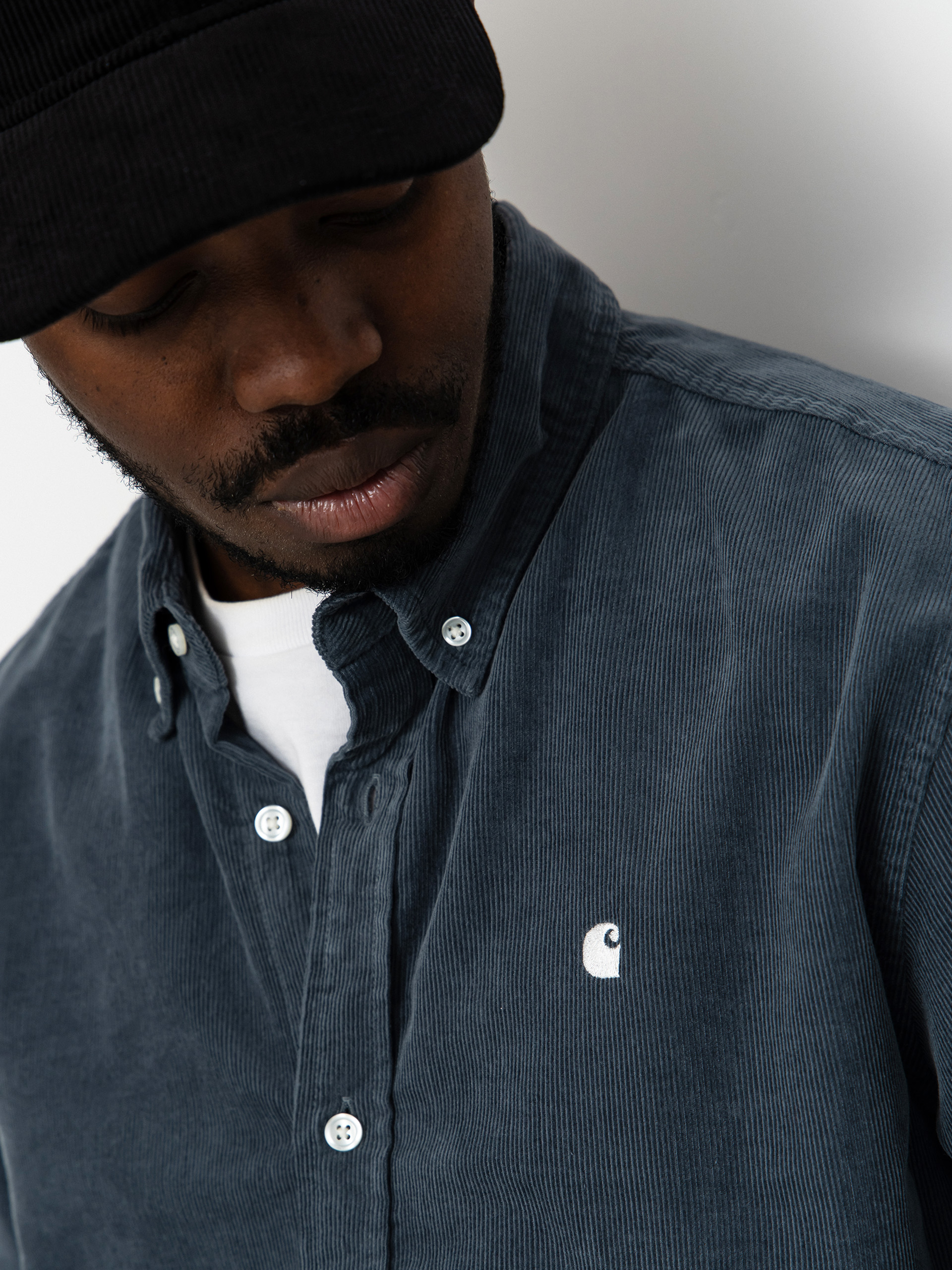 Koszula Carhartt WIP Madison Fine Cord (cozy blue/wax)