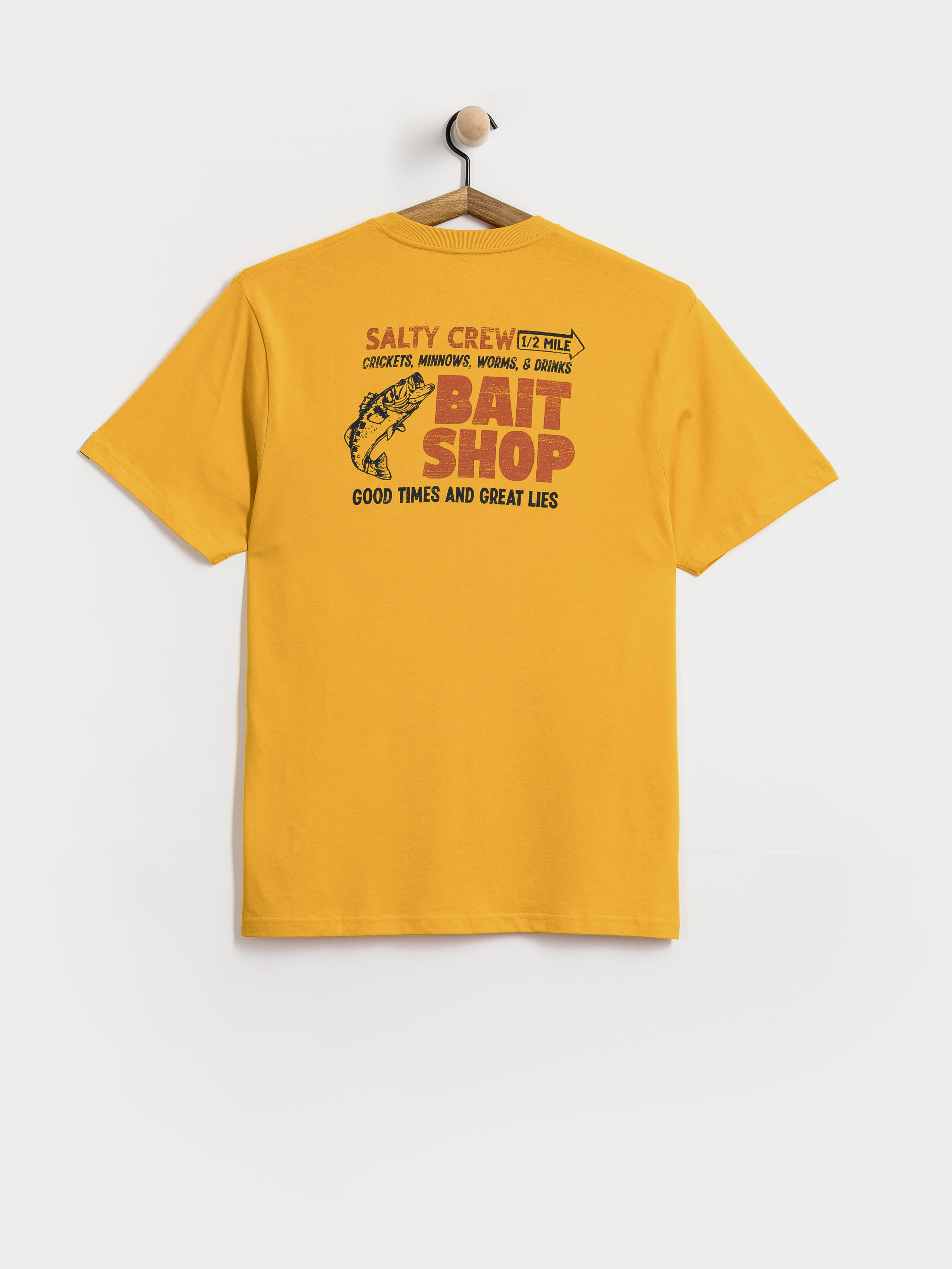 T-shirt Salty Crew Bait Shop (mineral yellow)