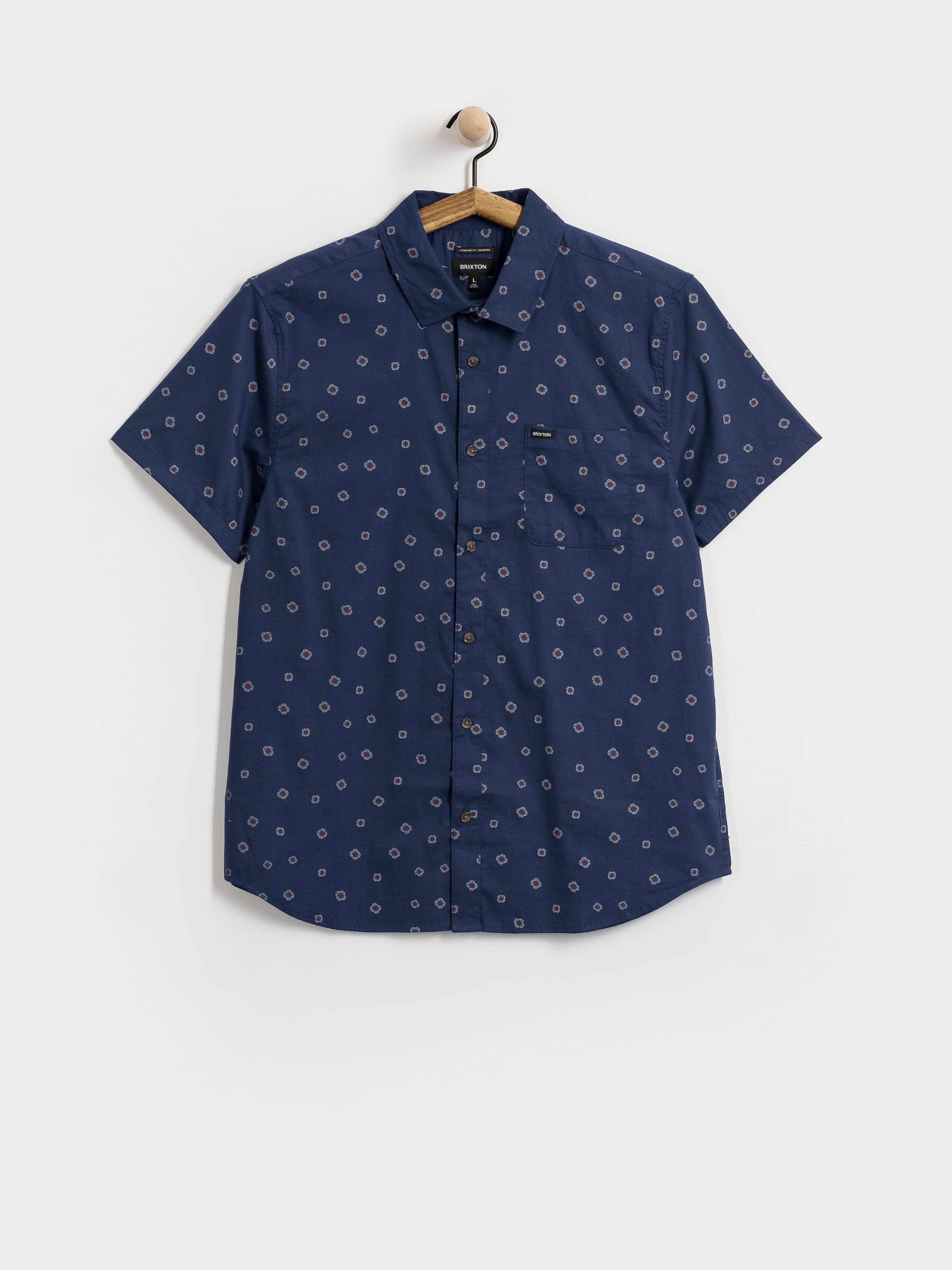 Koszula Brixton Charter Print (midnight blue geo)