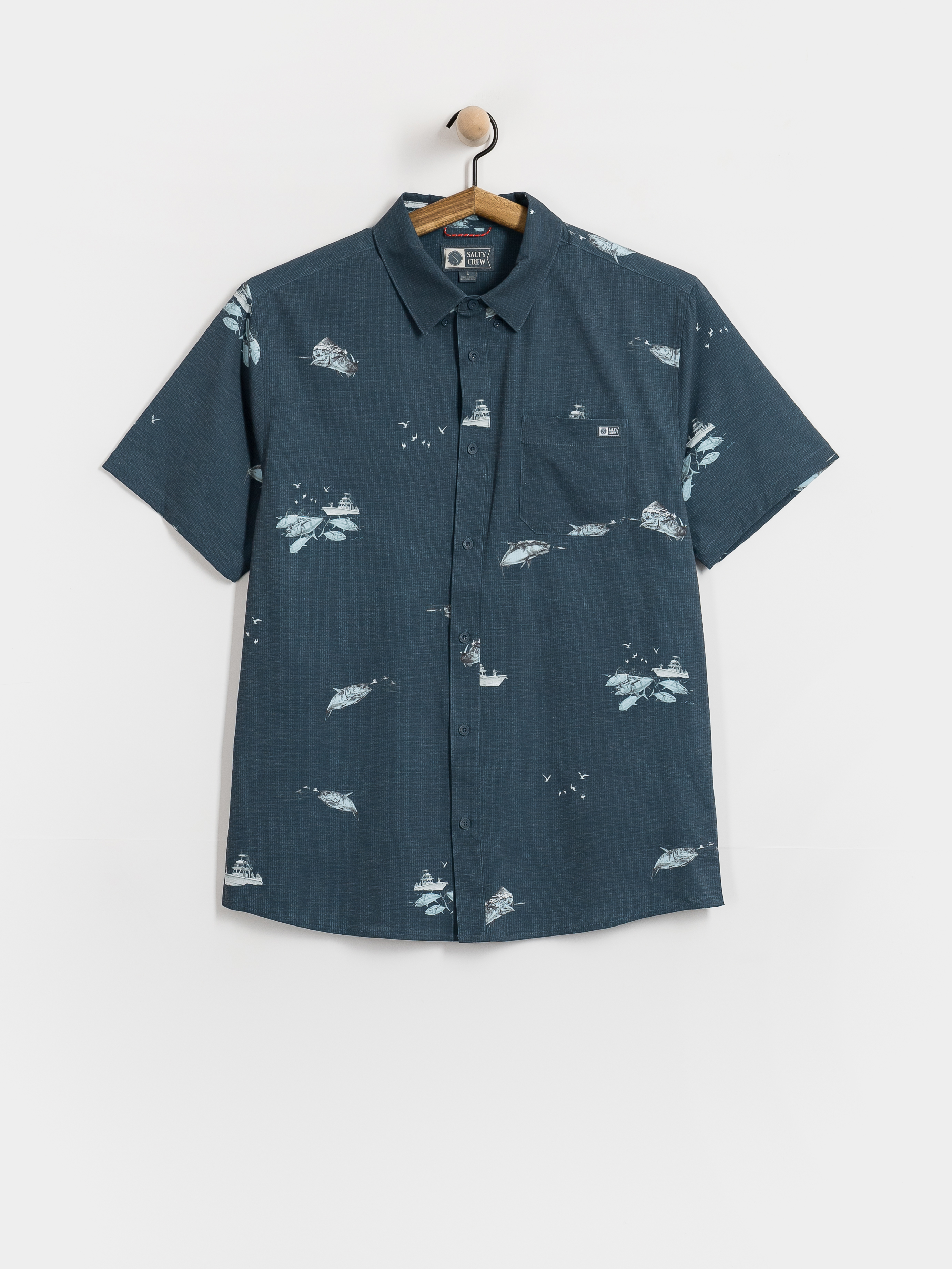 Koszula Salty Crew Breezer Perf Button Up (midnight navy)