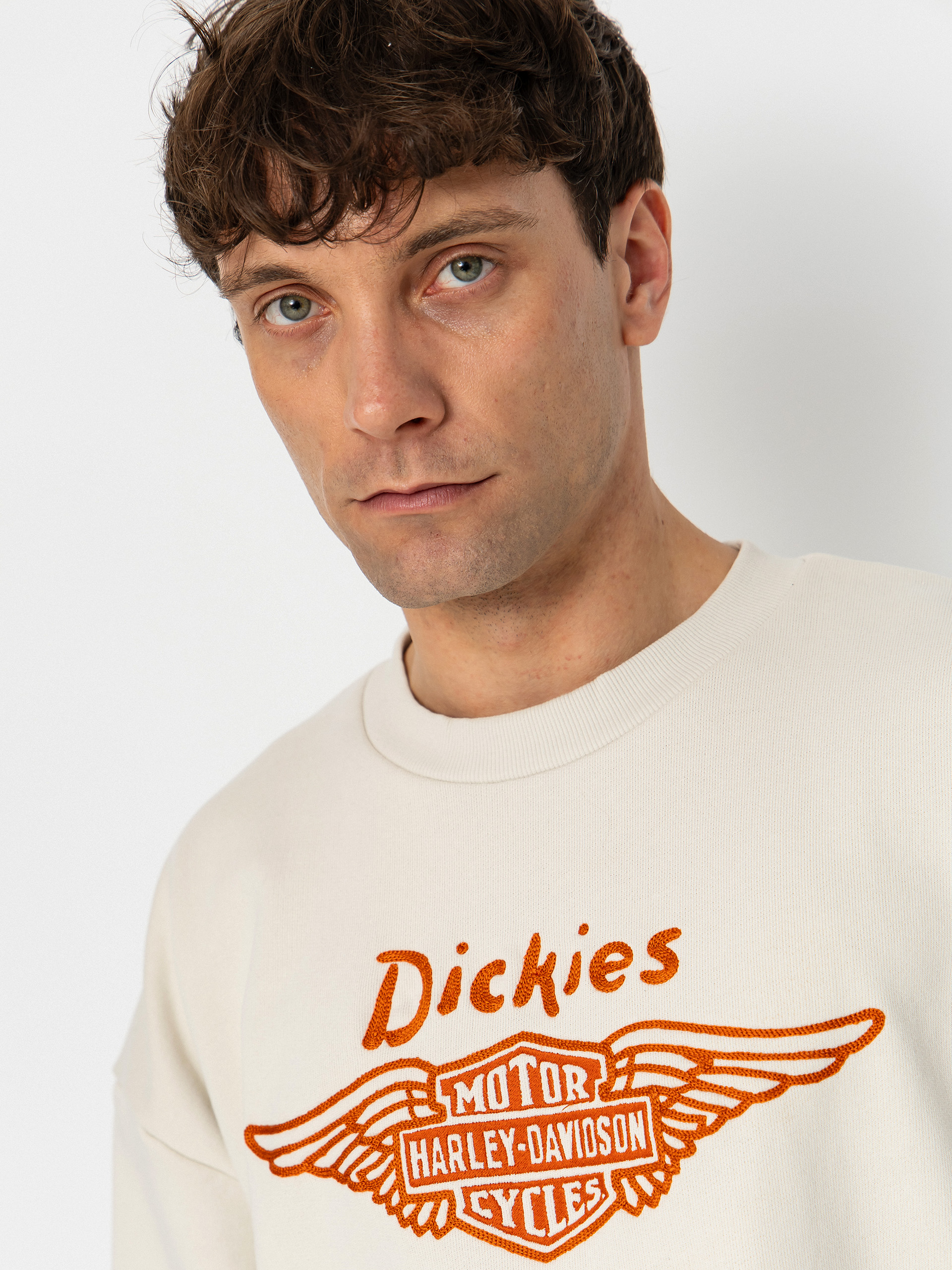 Bluza Dickies X Harley Davidson Boxy Crew (bone)