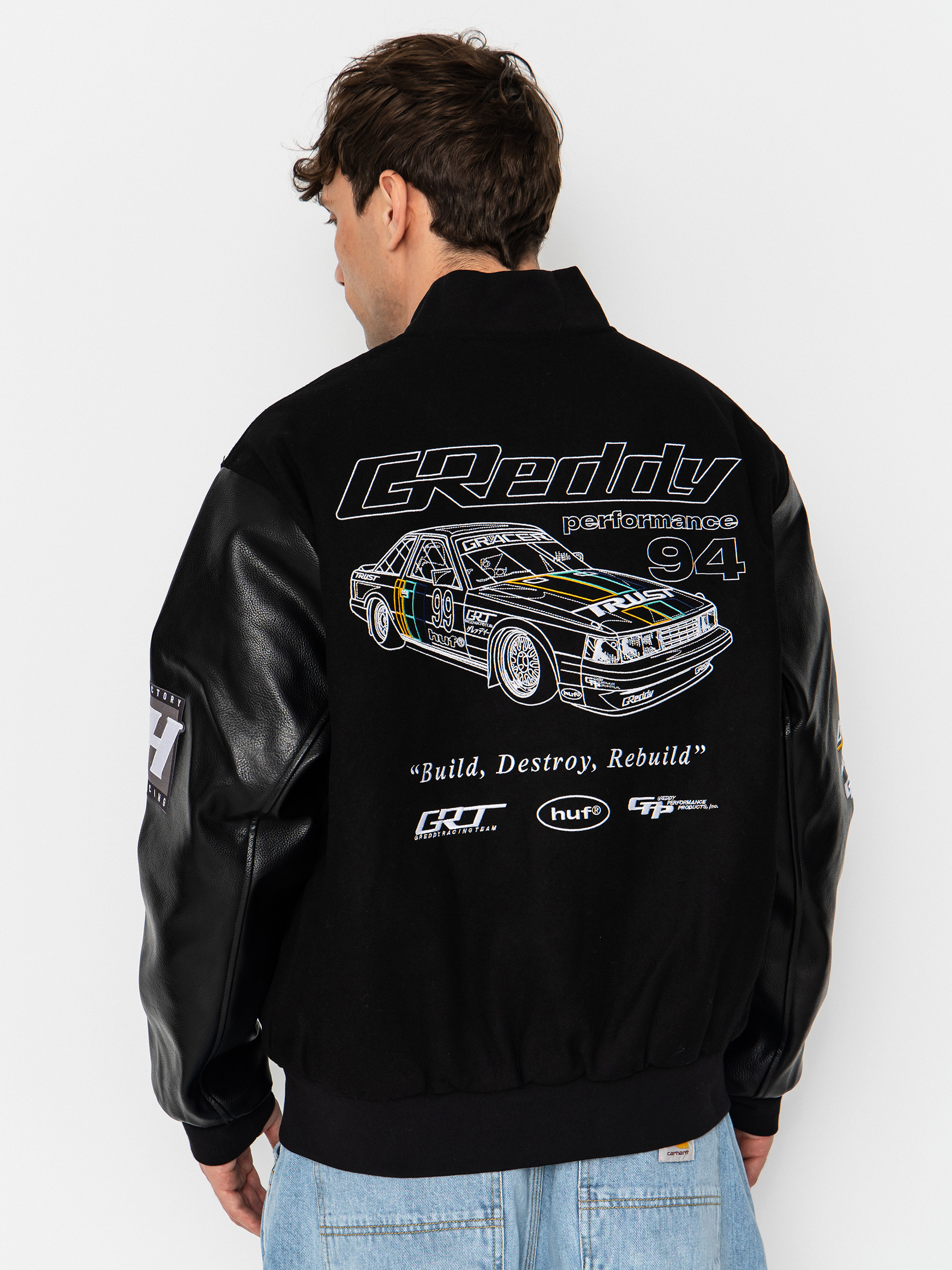 Kurtka HUF X Greddy Varsity (black)