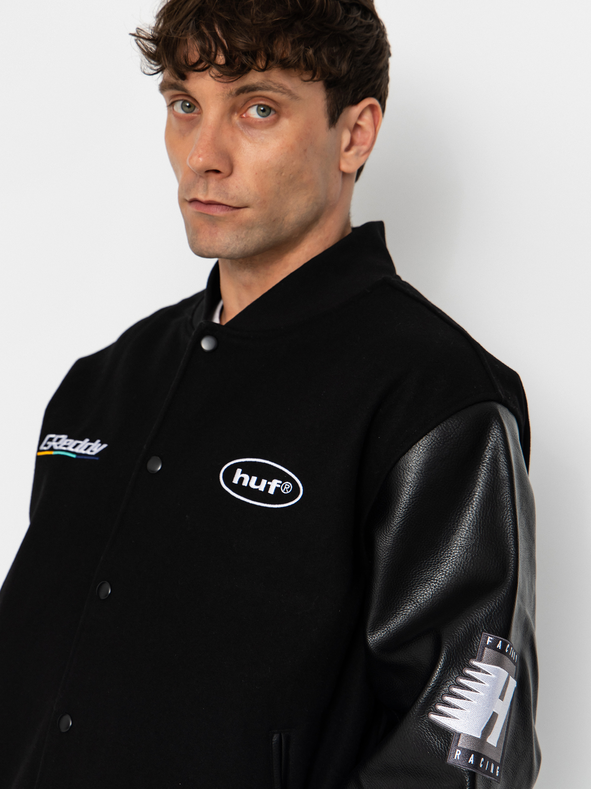 Kurtka HUF X Greddy Varsity (black)