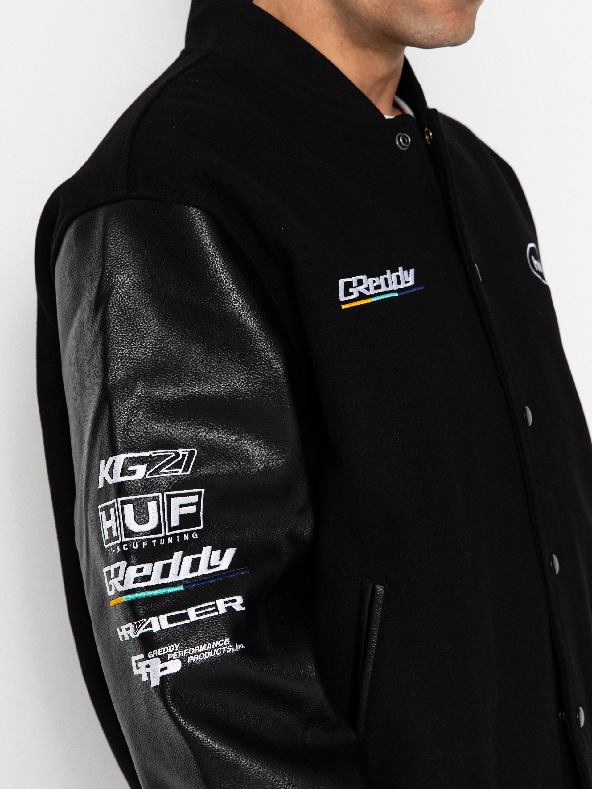 Kurtka HUF X Greddy Varsity (black)