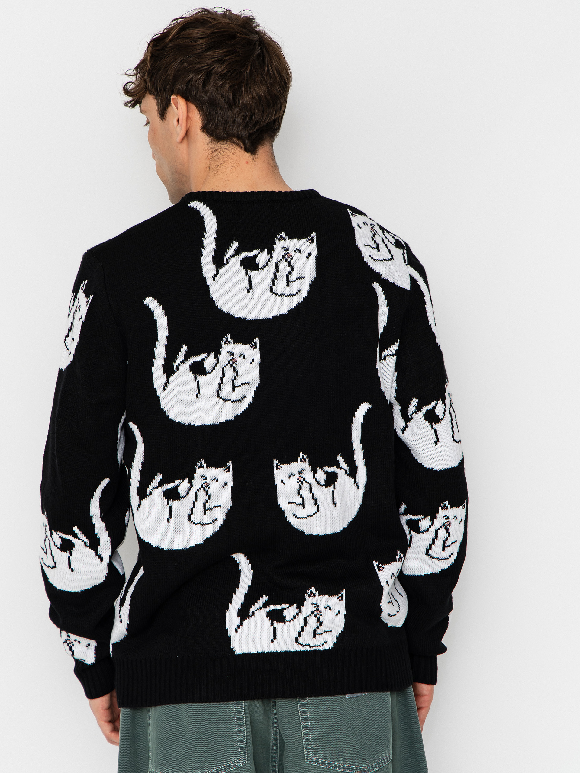 Sweter RipNDip Falling For Nermal Knit (black)