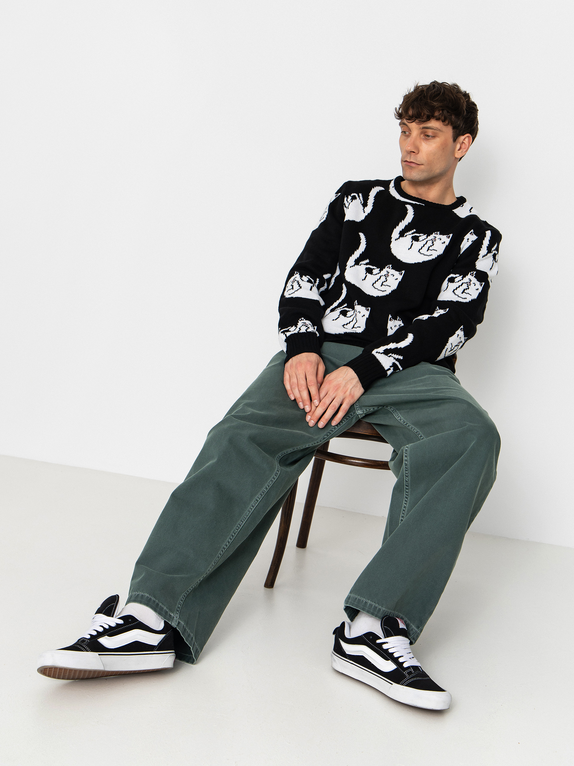 Sweter RipNDip Falling For Nermal Knit (black)