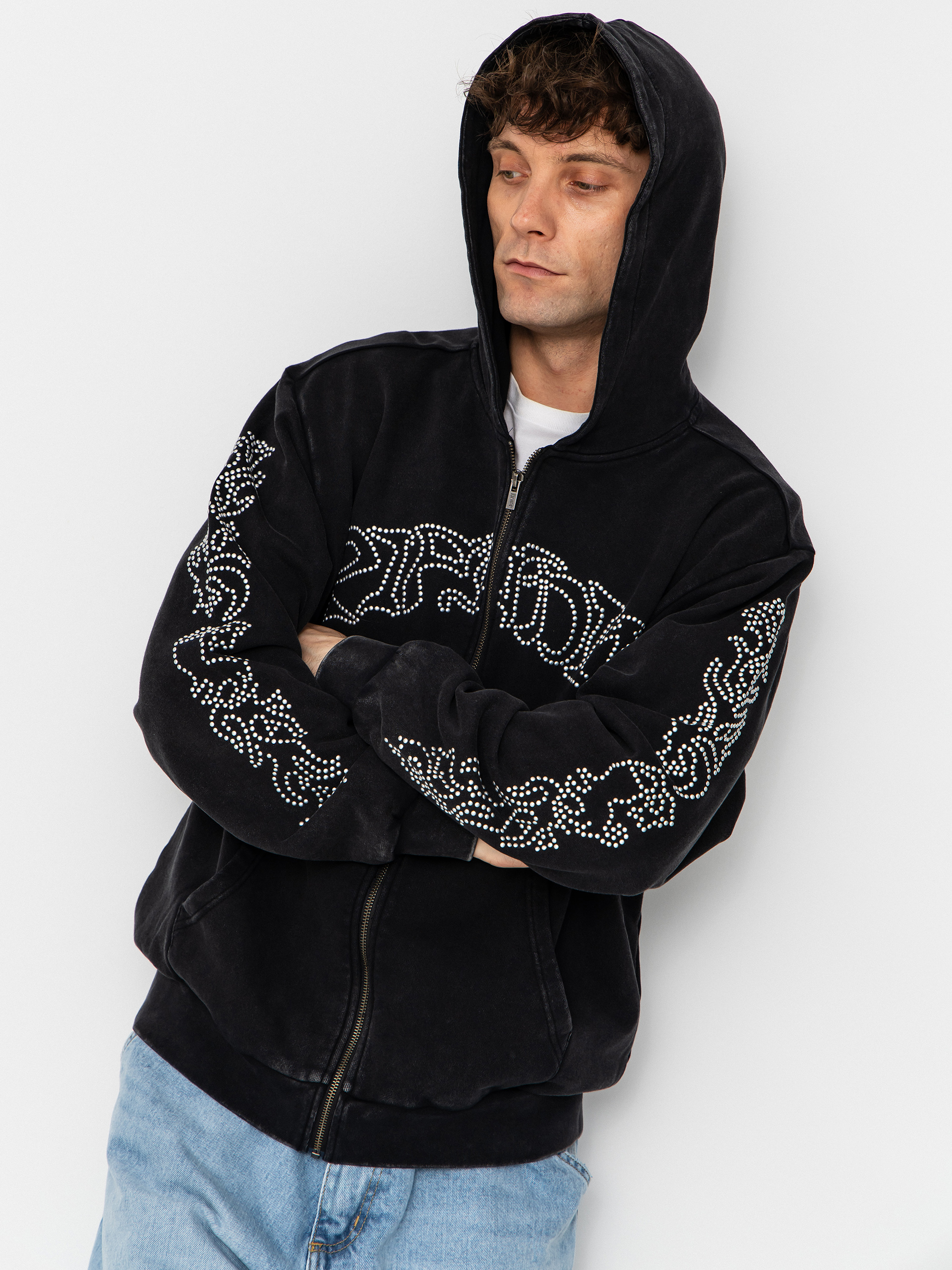 Bluza z kapturem RipNDip Pretty Flacko Zip HD (black/charcoal)