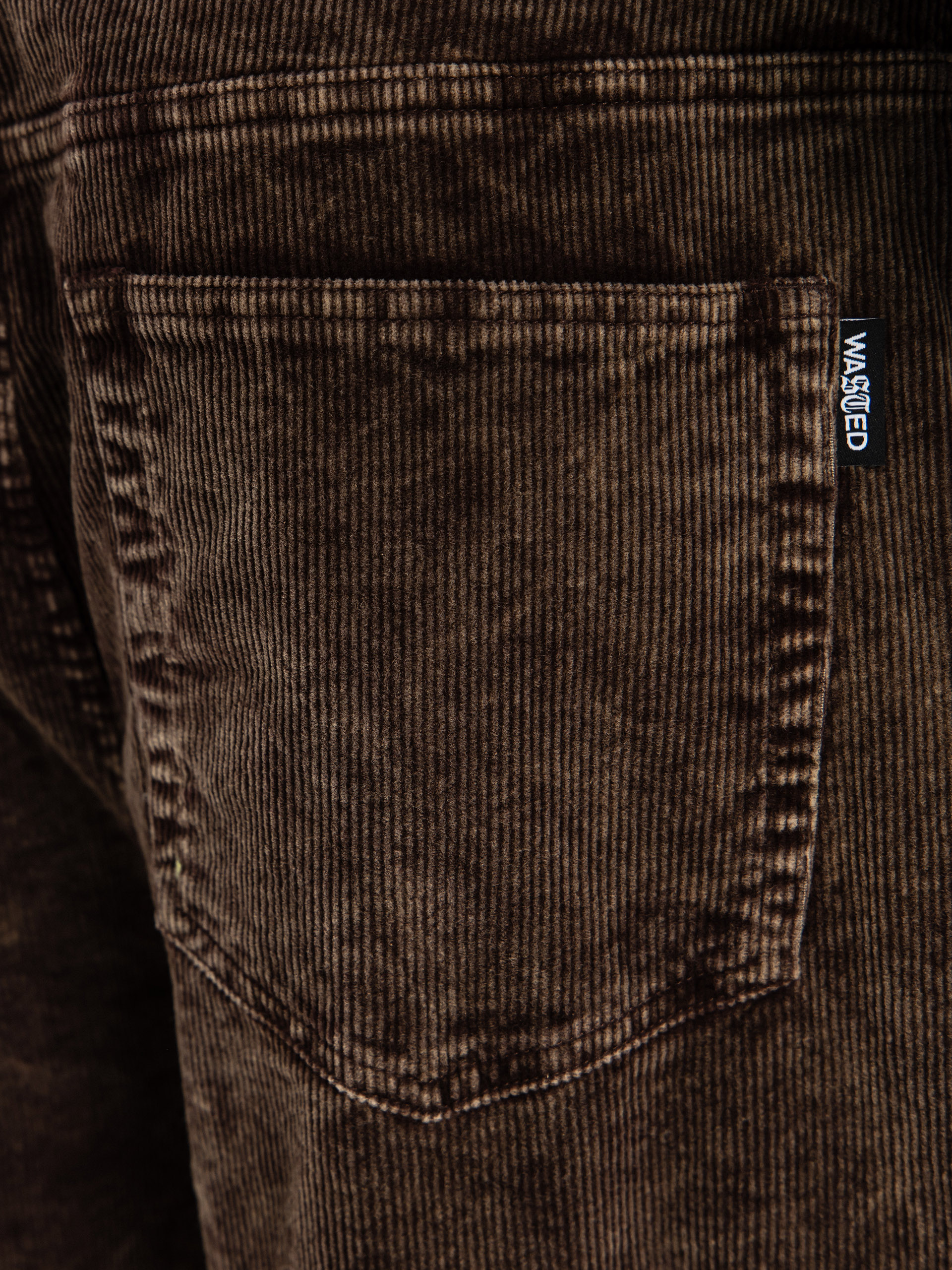 Spodnie Wasted Paris Faded Corduroy Casper (faded brown)