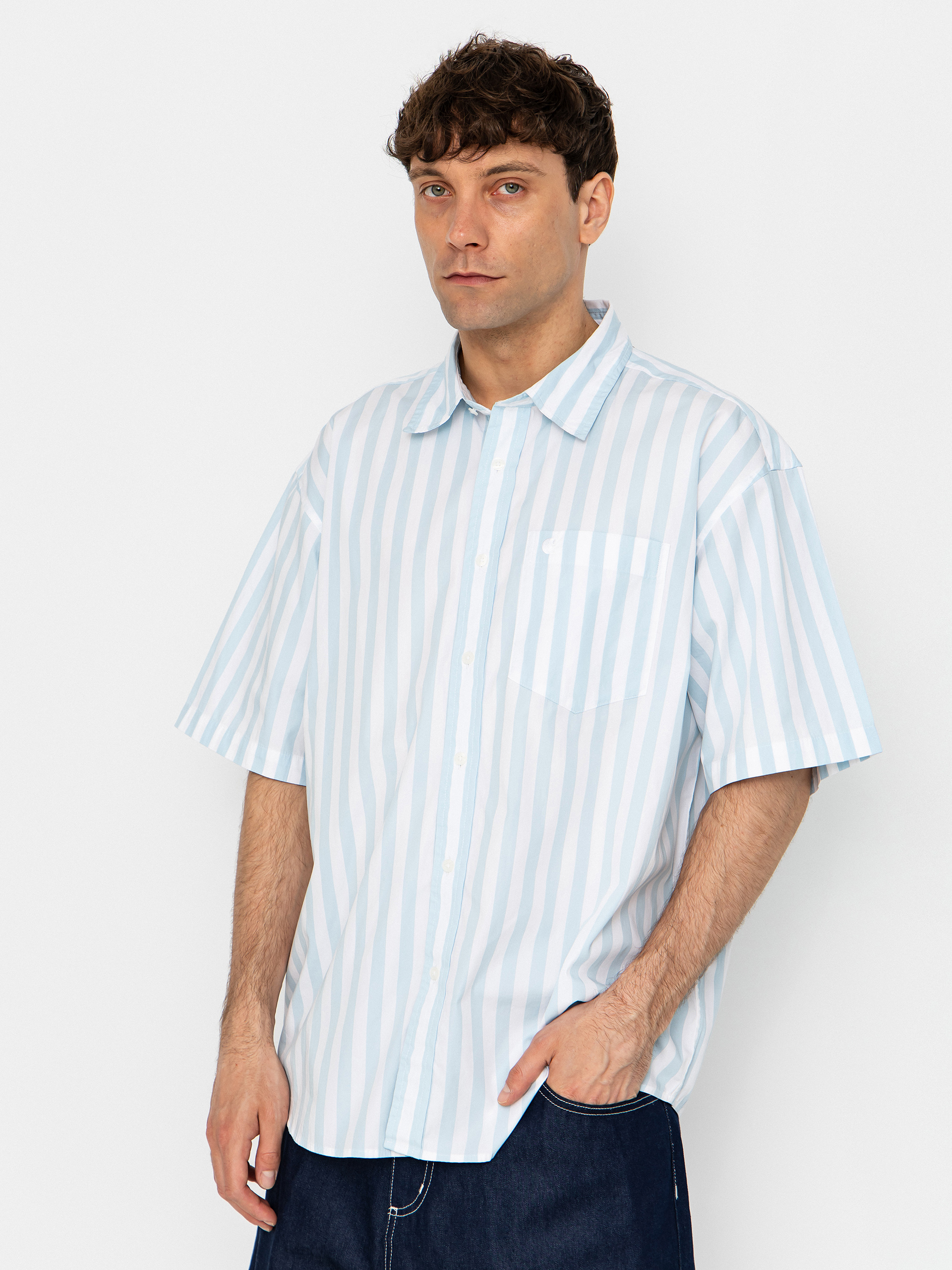 Koszula Carhartt WIP Royce (royce stripe/icaria/white)