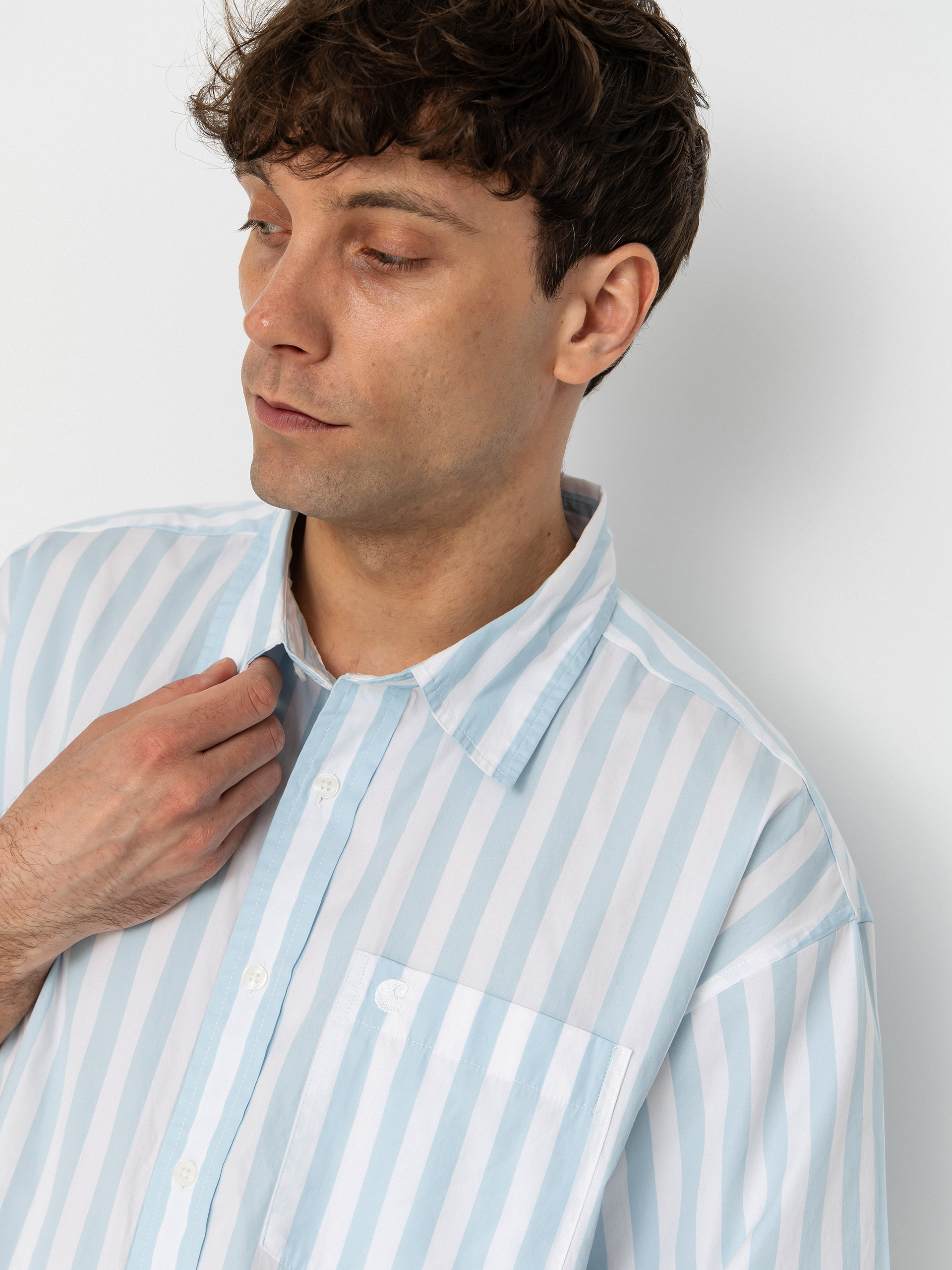 Koszula Carhartt WIP Royce (royce stripe/icaria/white)