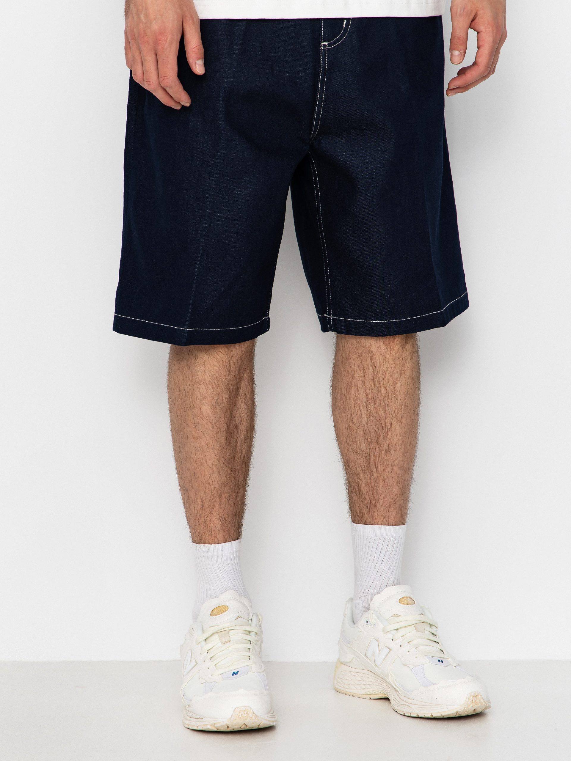 Szorty Carhartt WIP Brandon (blue rigrid)