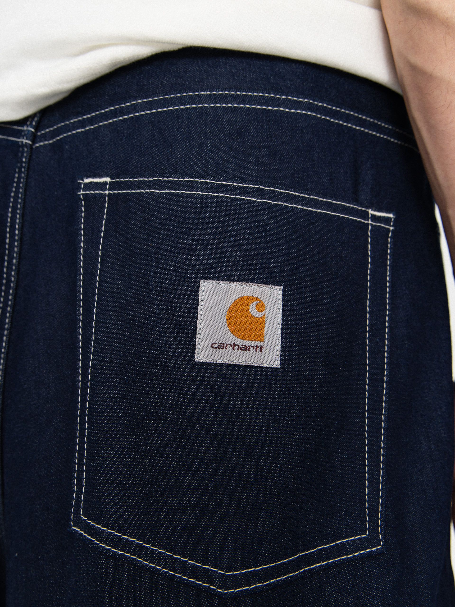 Szorty Carhartt WIP Brandon (blue rigrid)