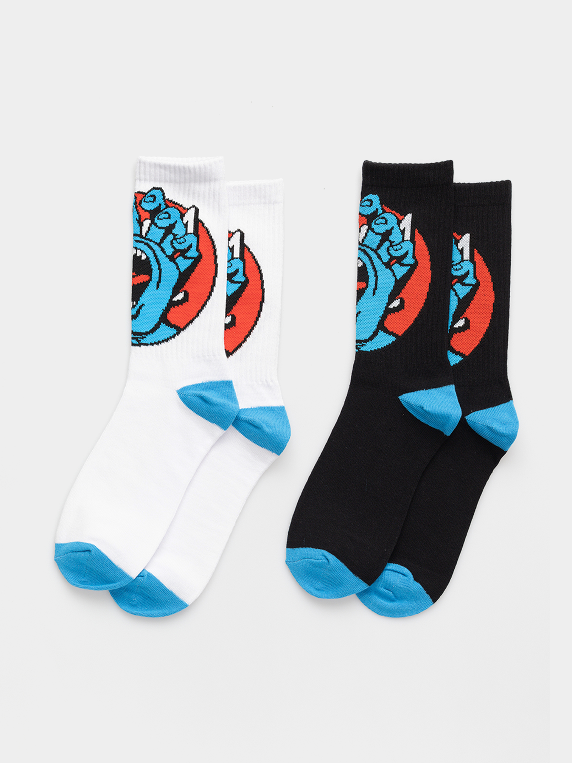 Skarpetki Santa Cruz Hand Dots 2pk (black & white)