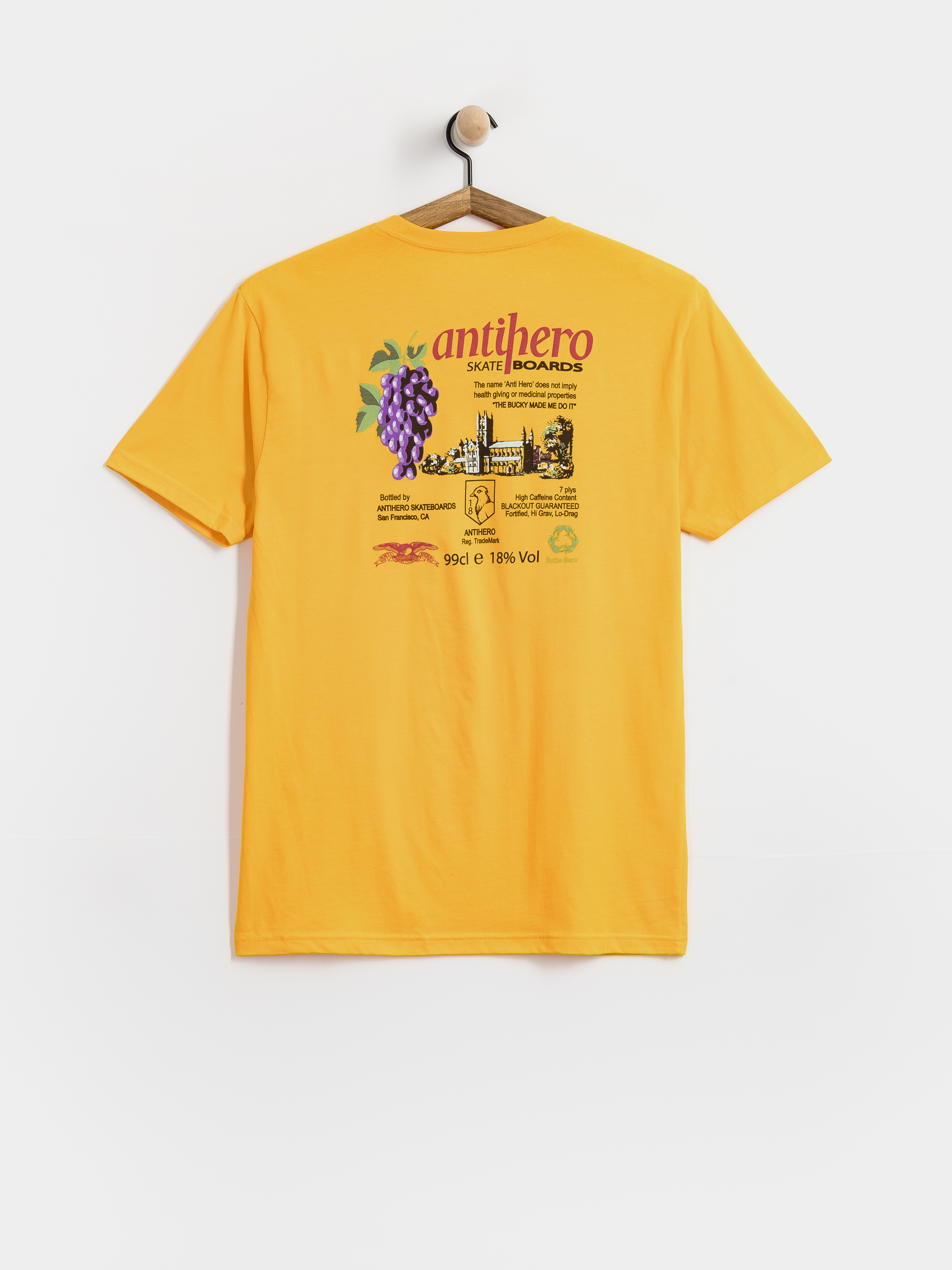 T-shirt Antihero The Bucky (gold w/multi color prints)