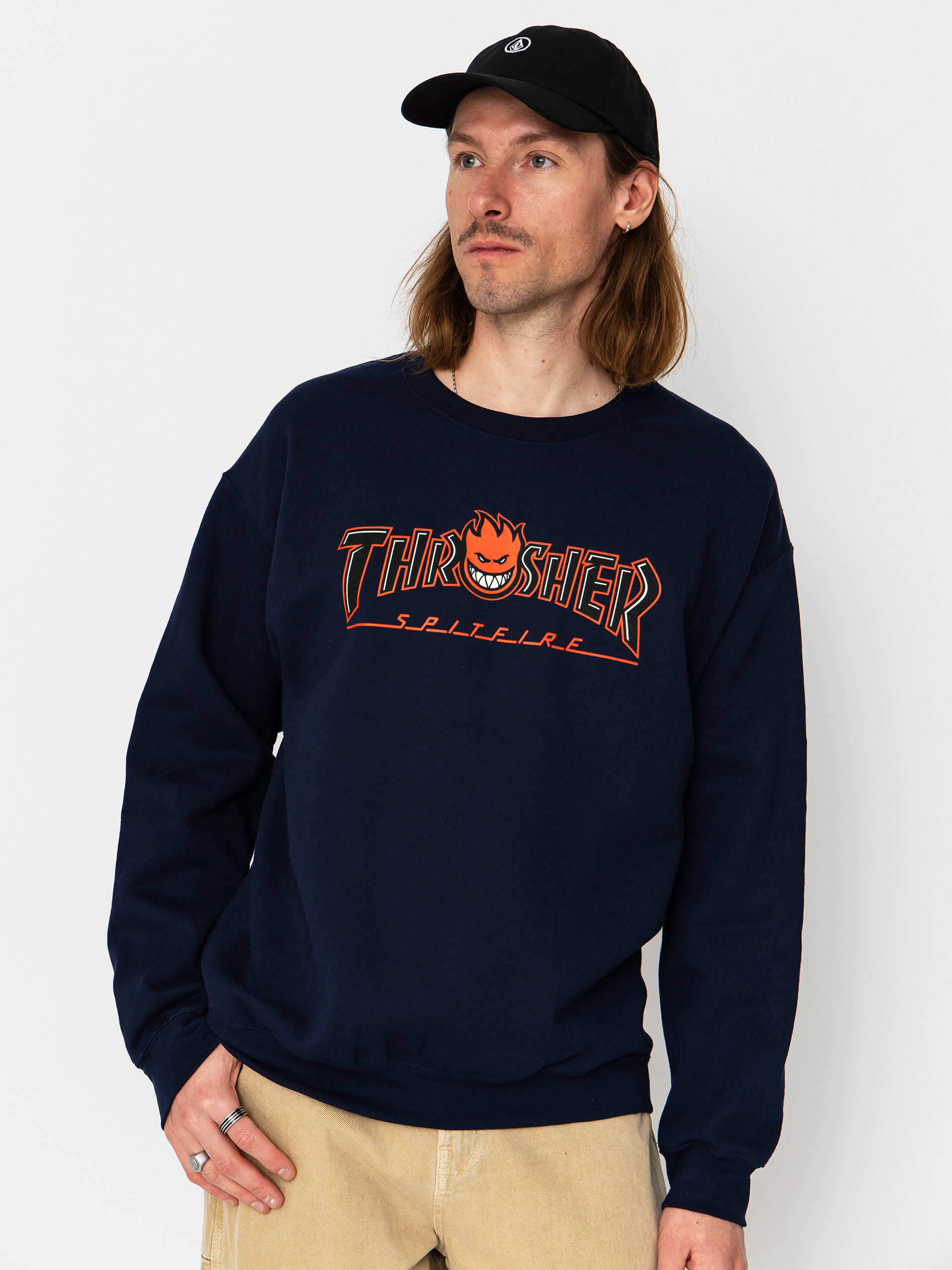 Bluza Thrasher x Spitfire Big Head Outline (navy)