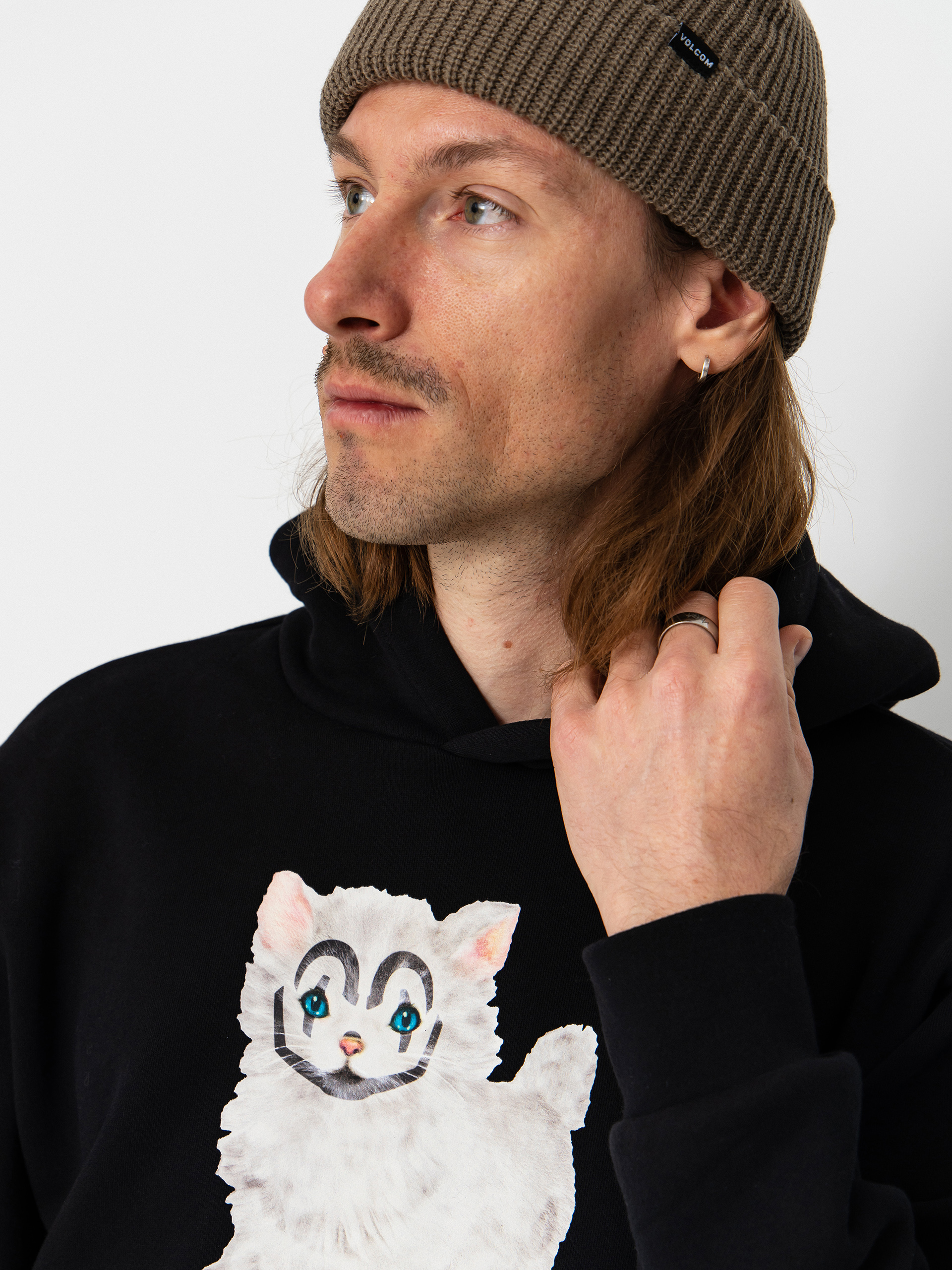 Bluza z kapturem RipNDip Pet Me Im Cute HD (black)