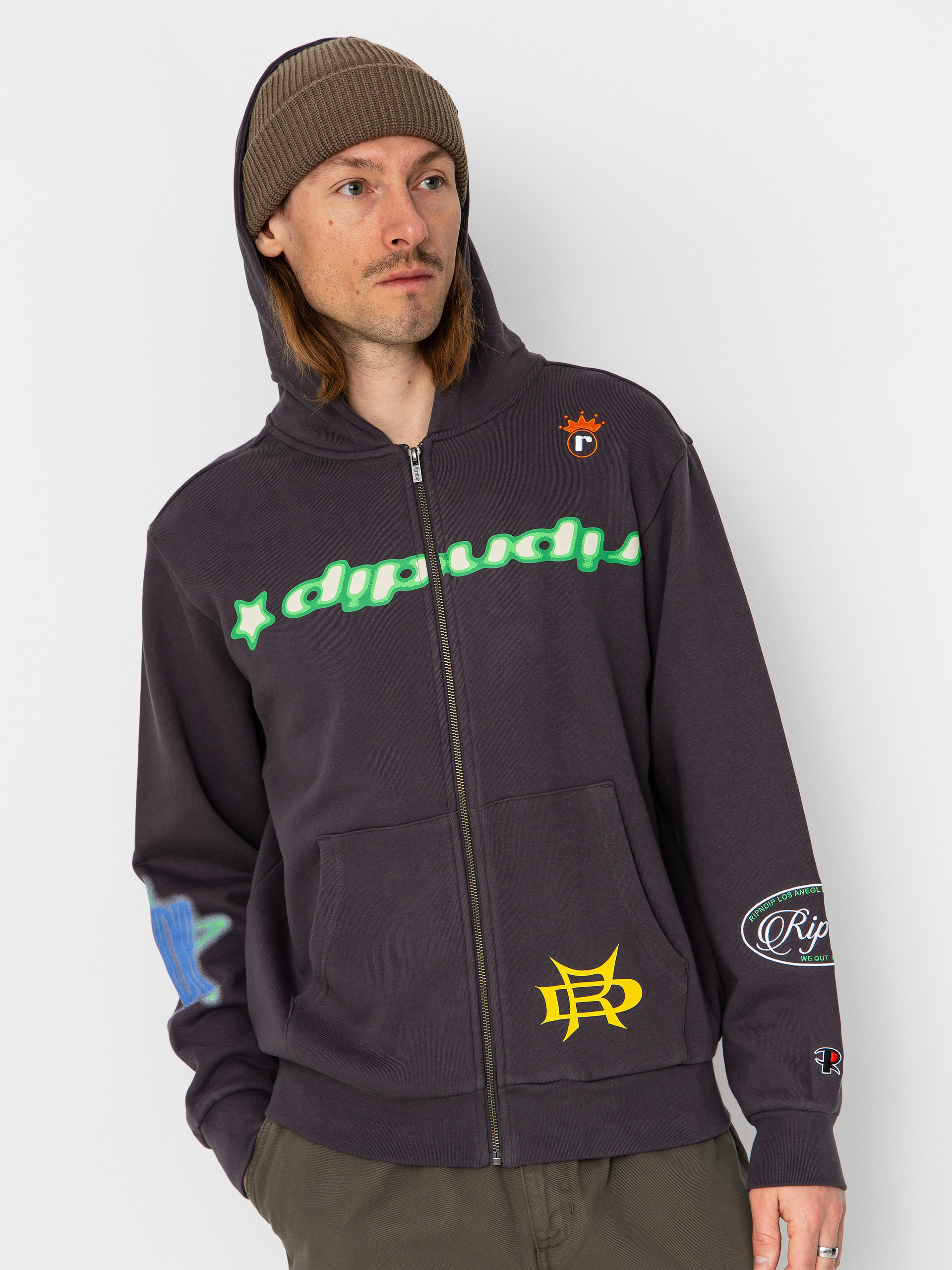 Bluza z kapturem RipNDip Allure Zip HD (black)