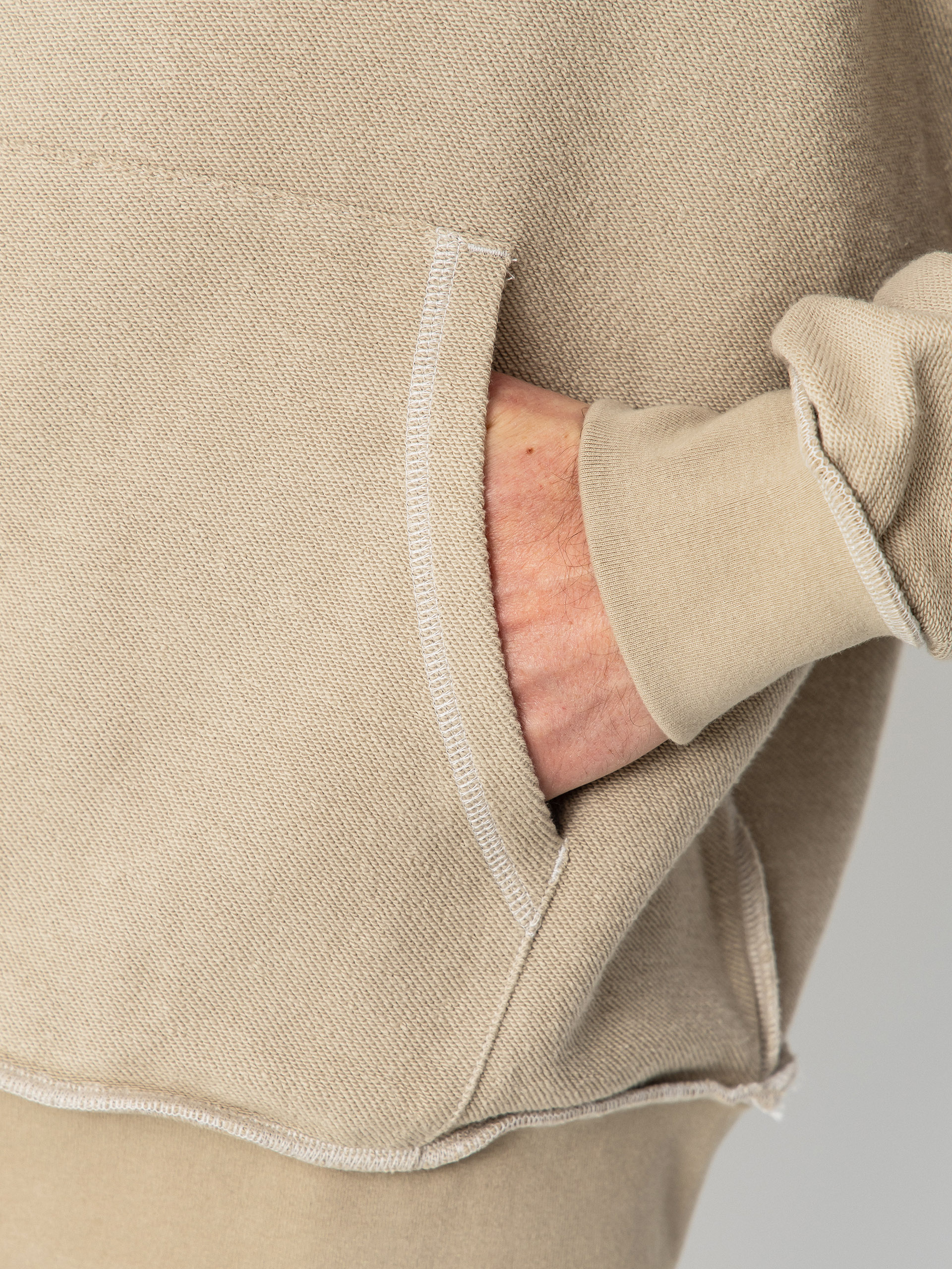 Bluza z kapturem RipNDip Linked Up Reverse Stitched HD (khaki)
