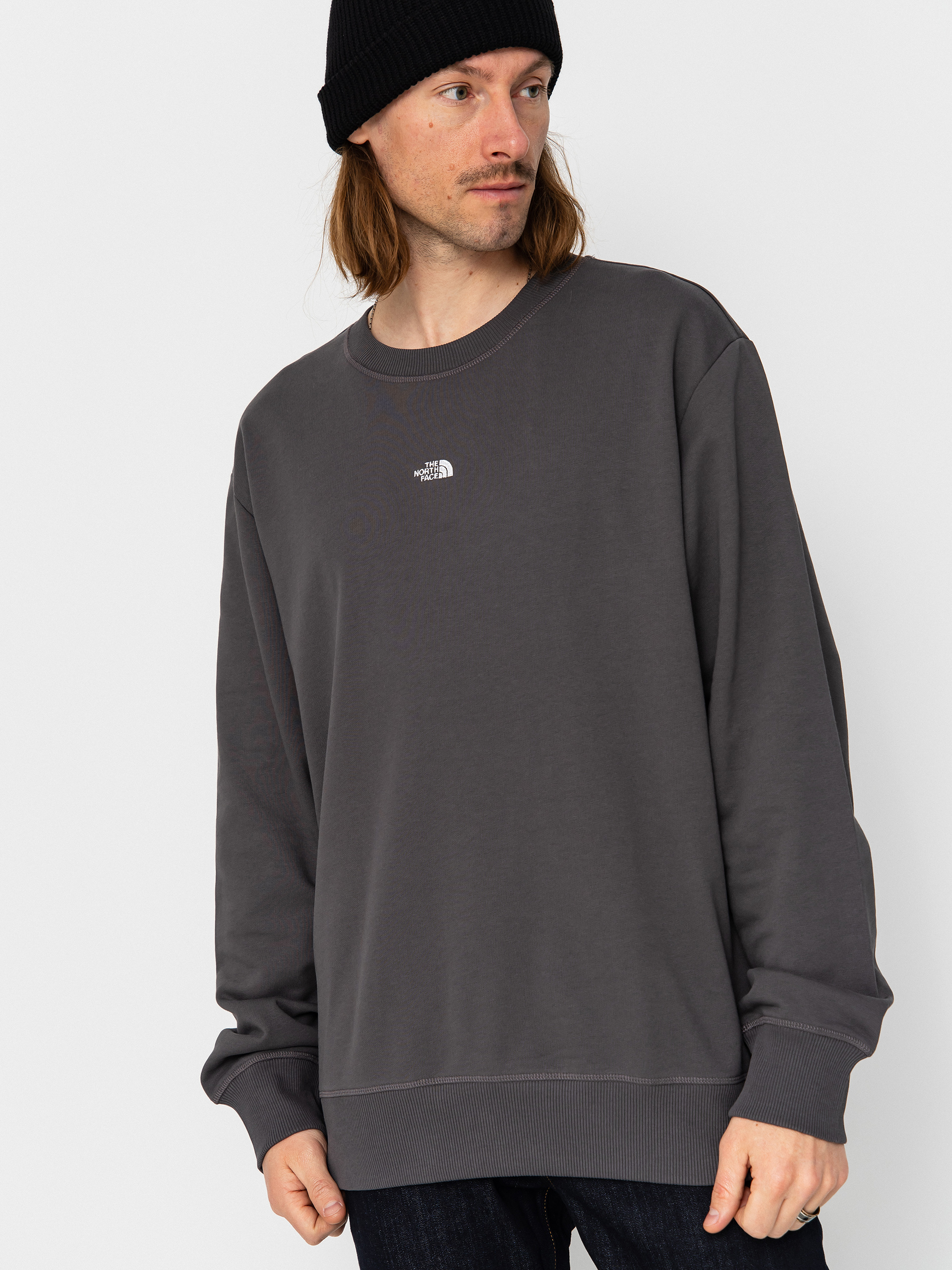 Bluza The North Face Essential Light Relaxed Crew (anthracite grey)