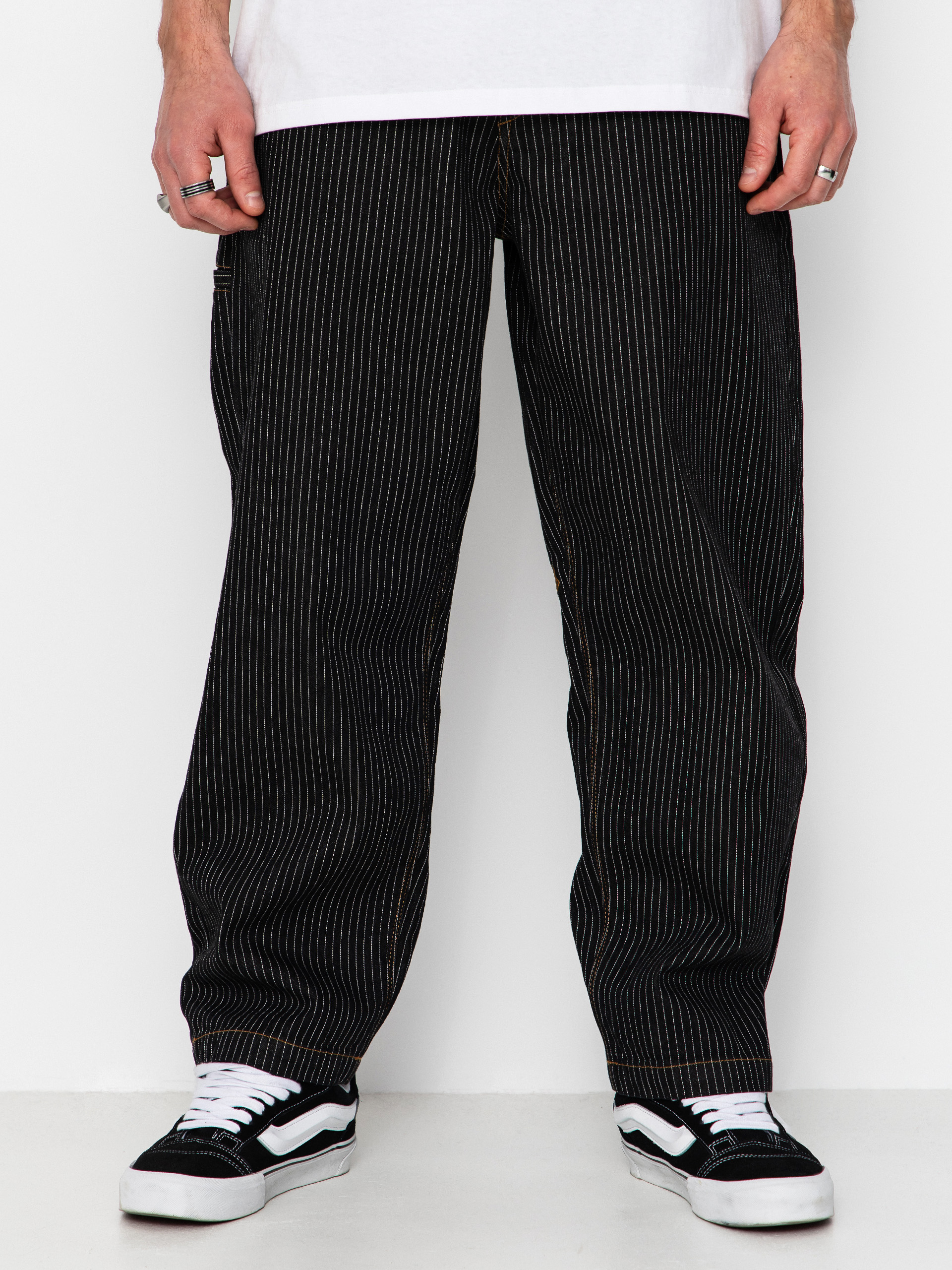 Spodnie Volcom Work Dialed (black stripe)