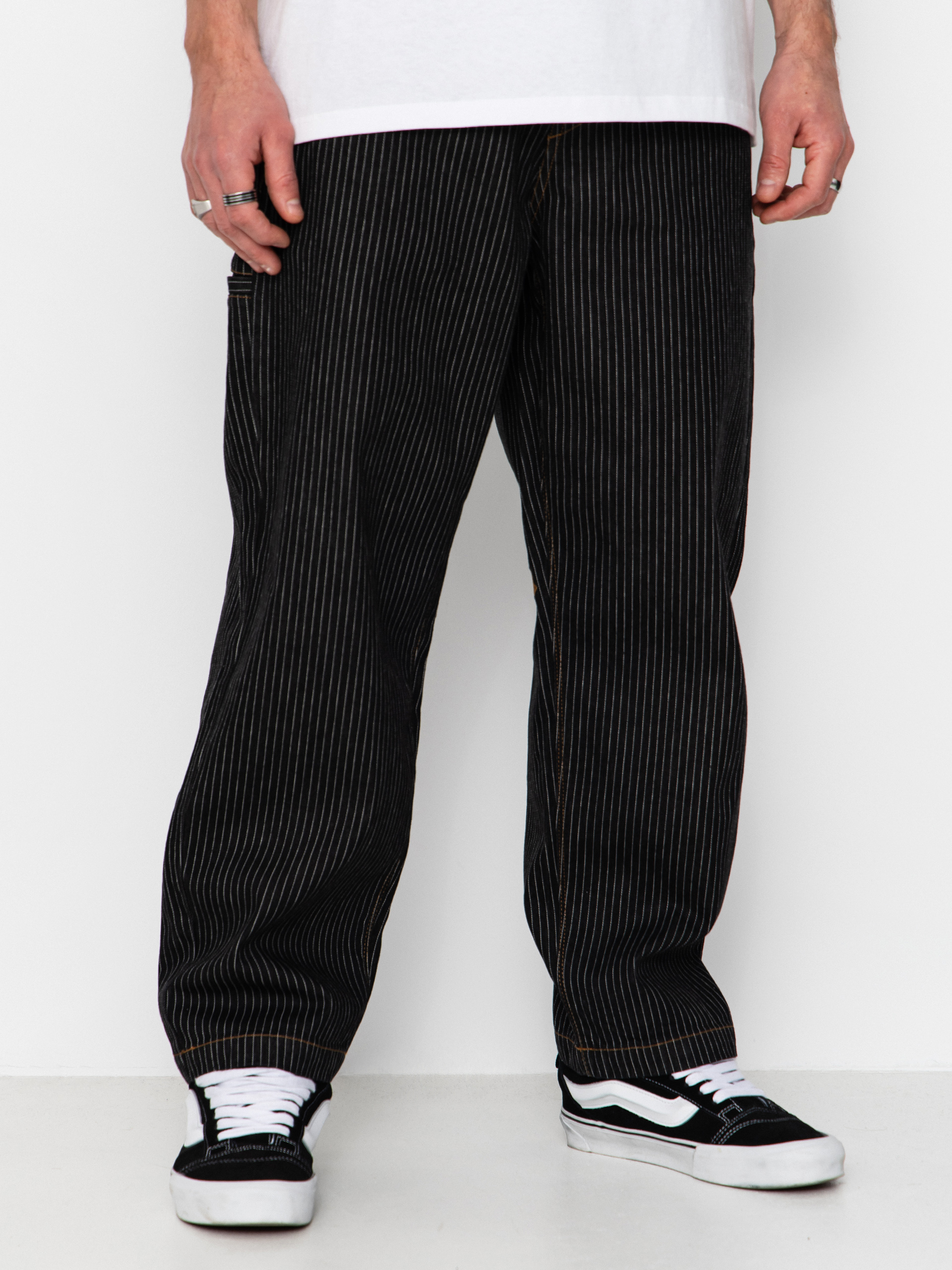 Spodnie Volcom Work Dialed (black stripe)