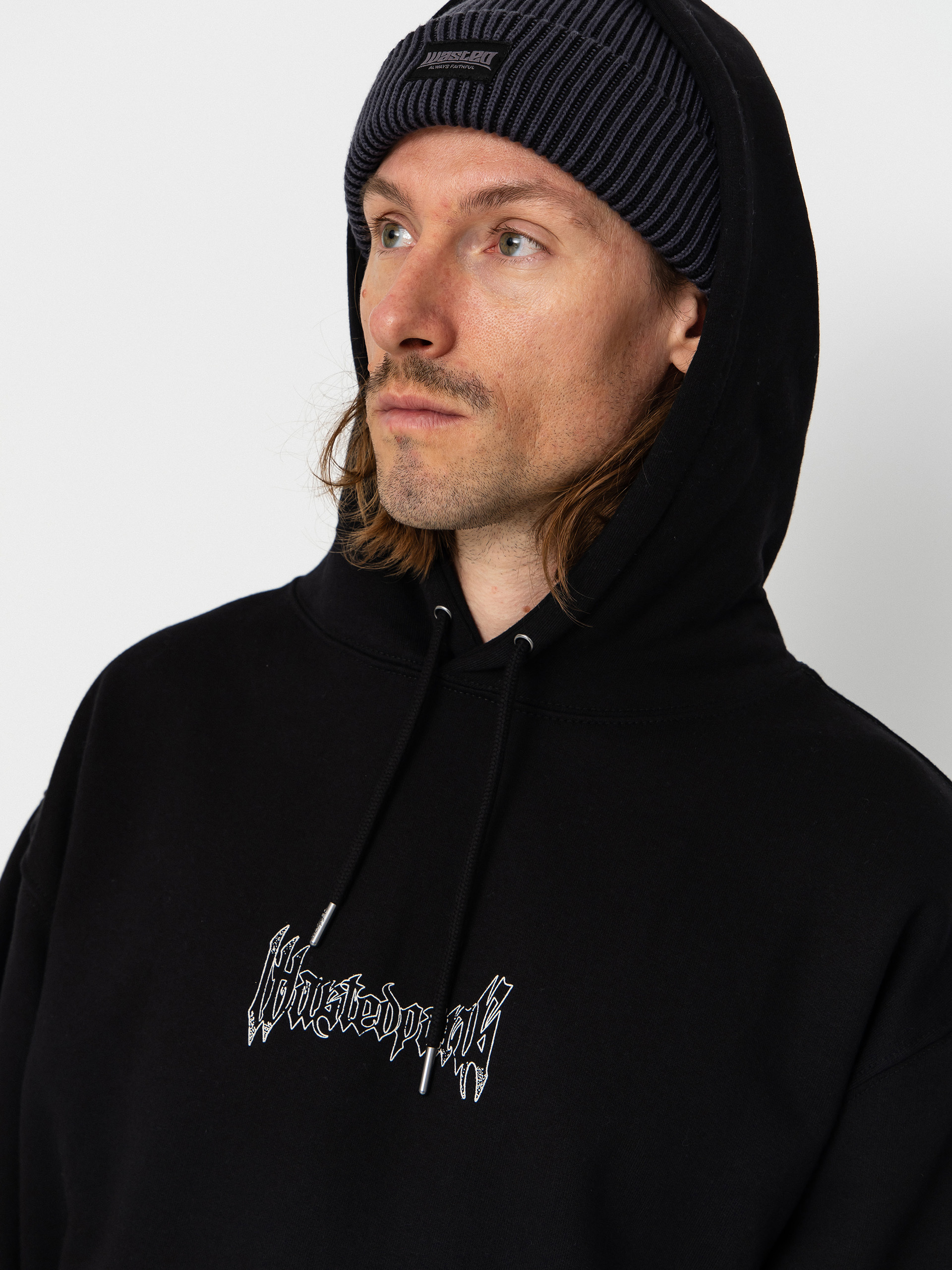 Bluza z kapturem Wasted Paris Snakes HD (black)