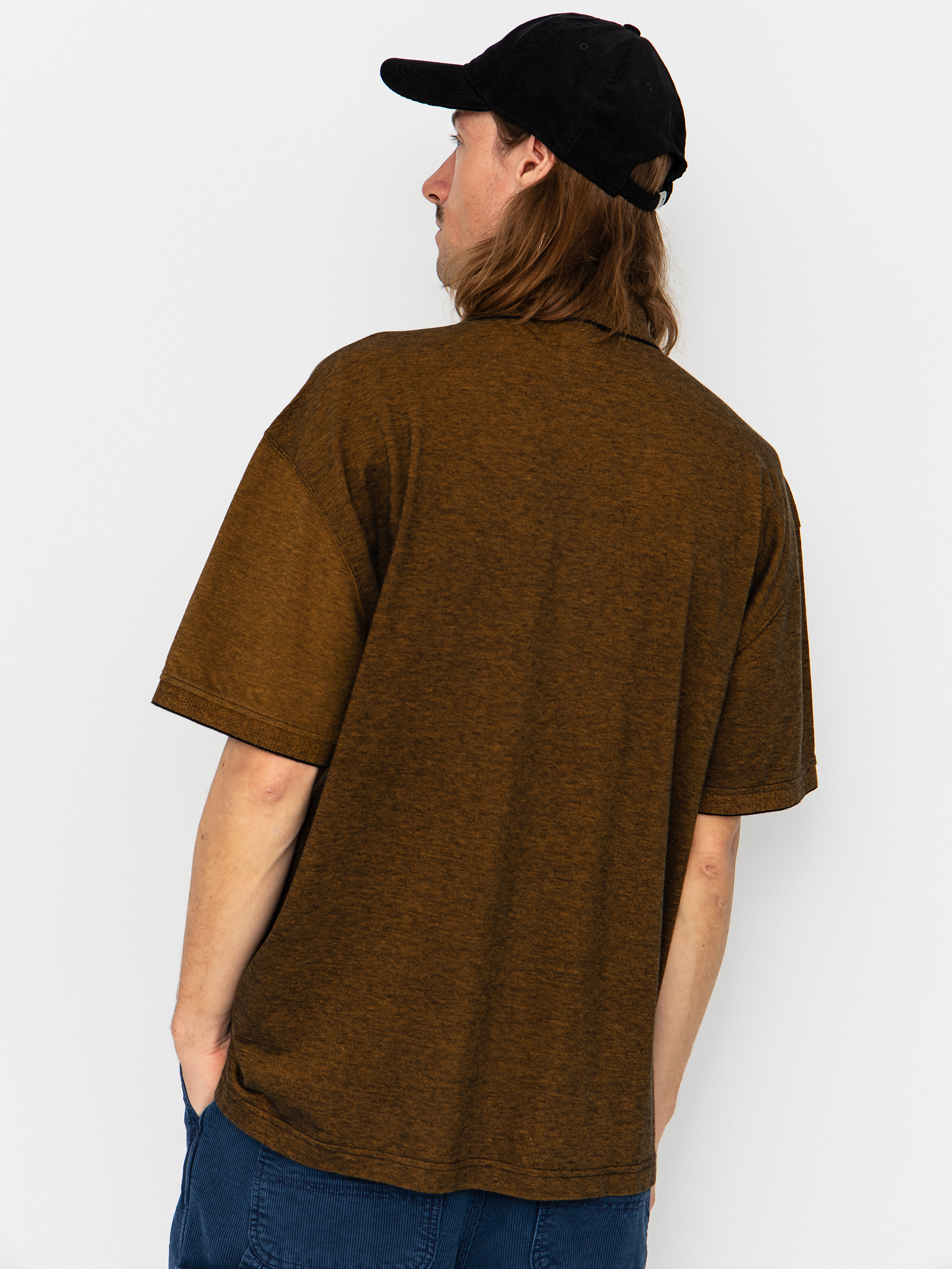 Polo Polar Skate Surf Pique (black/caramel)
