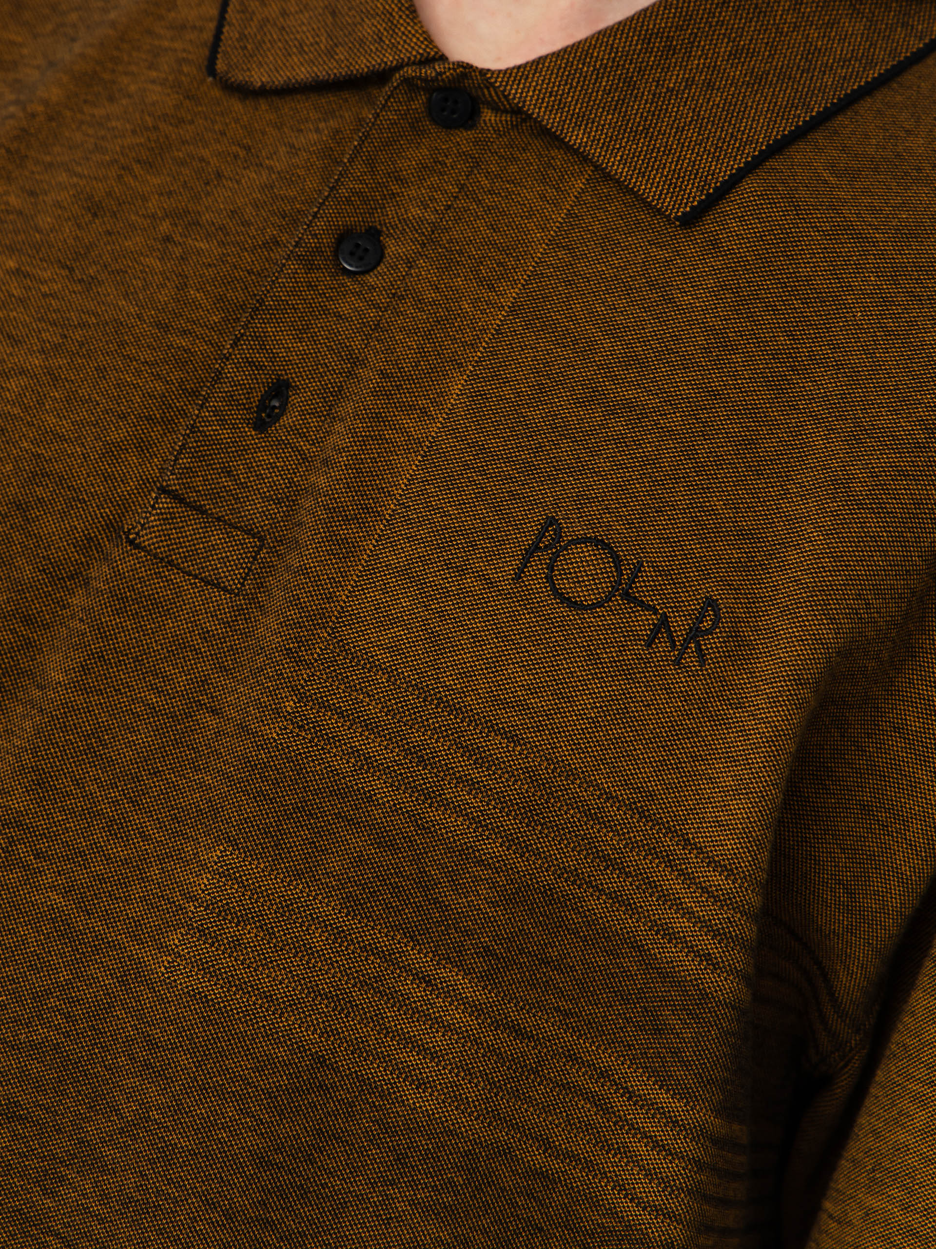 Polo Polar Skate Surf Pique (black/caramel)