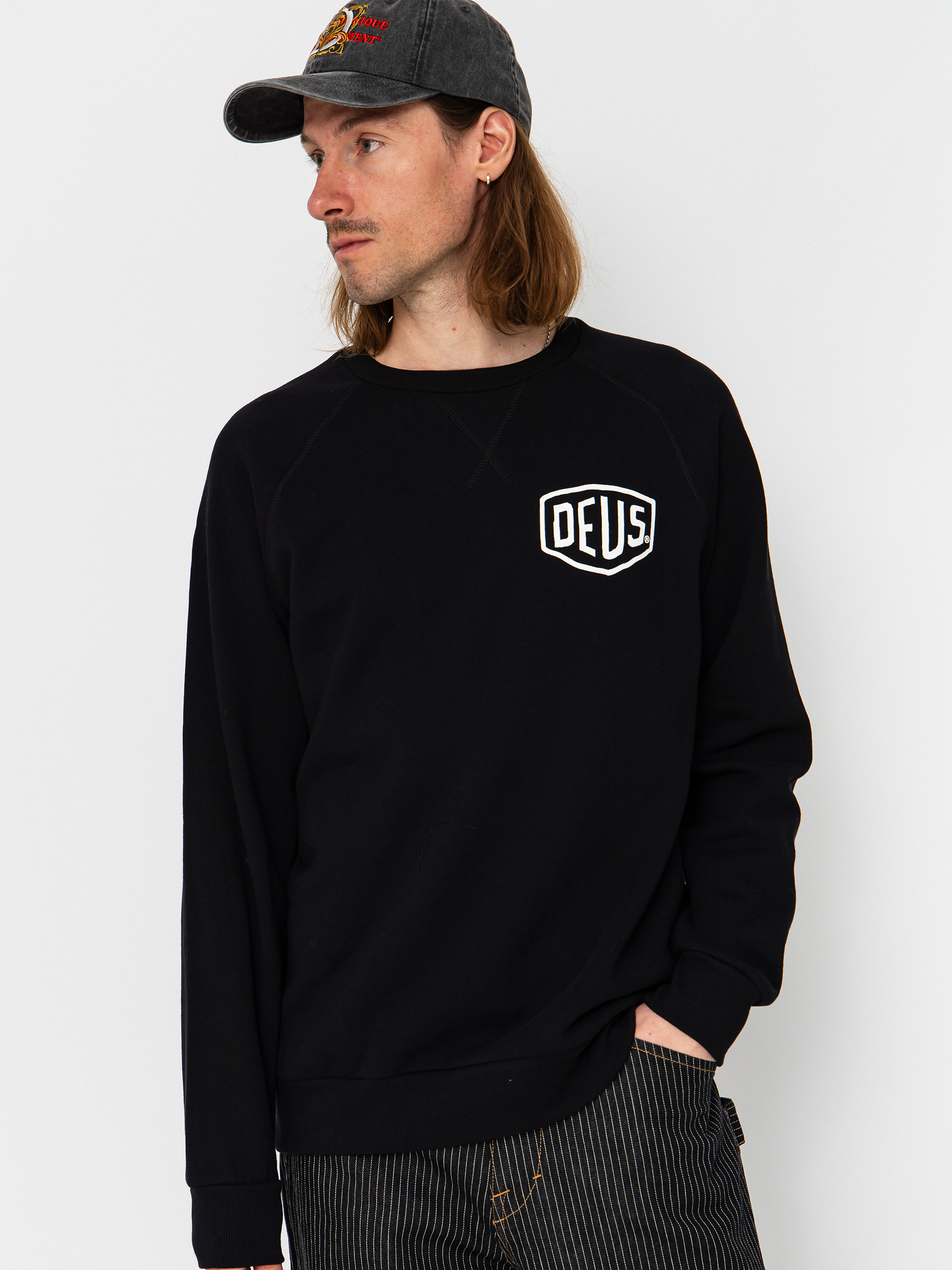 Bluza Deus Ex Machina Harajuku Address Crew (black)